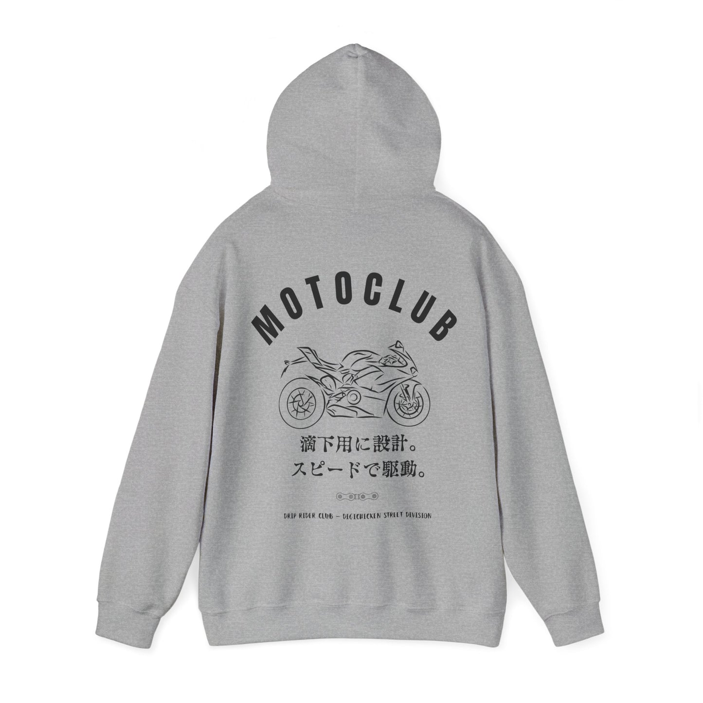 MOTOCLUB Unisex Heavy Blend™ Hooded Sweatshirt - Moto Club Graphic Hoodie for Motorcycle Enthusiasts