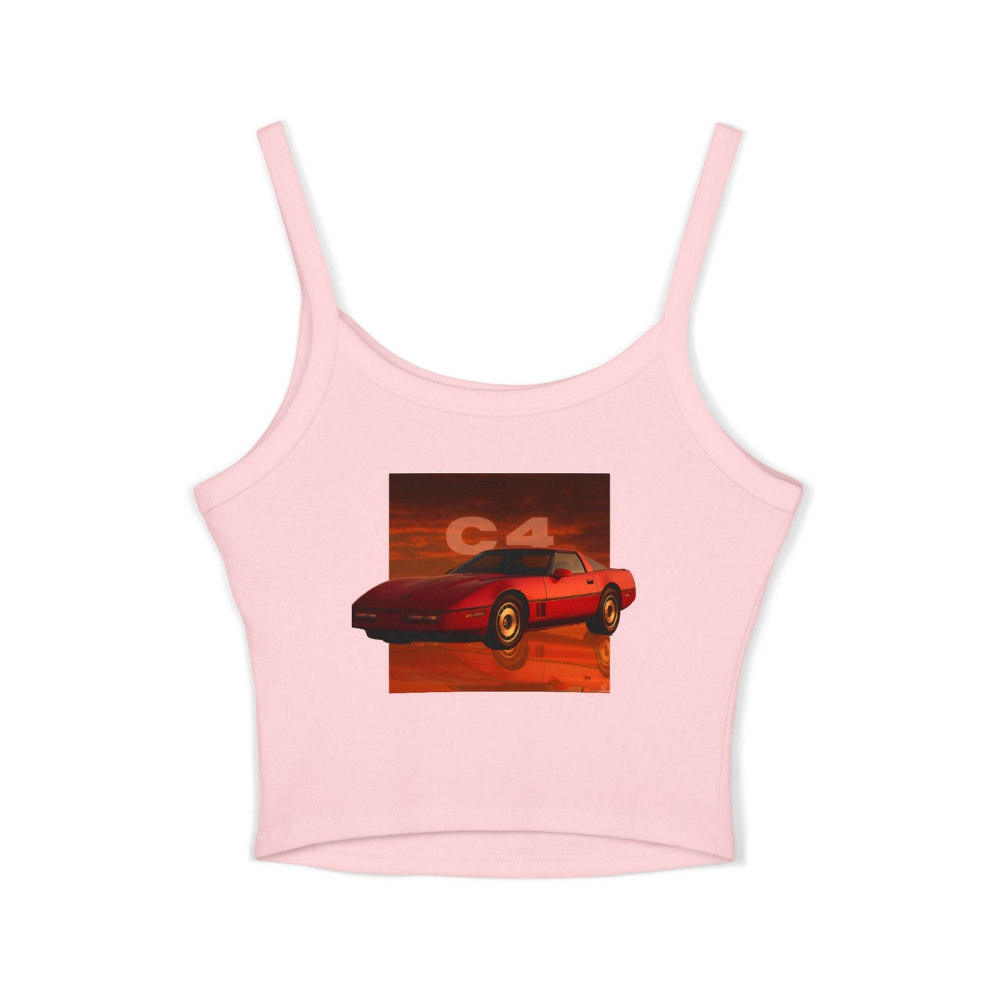 Women's Tank Top - Corvette Inspired C4 Retro Backprint