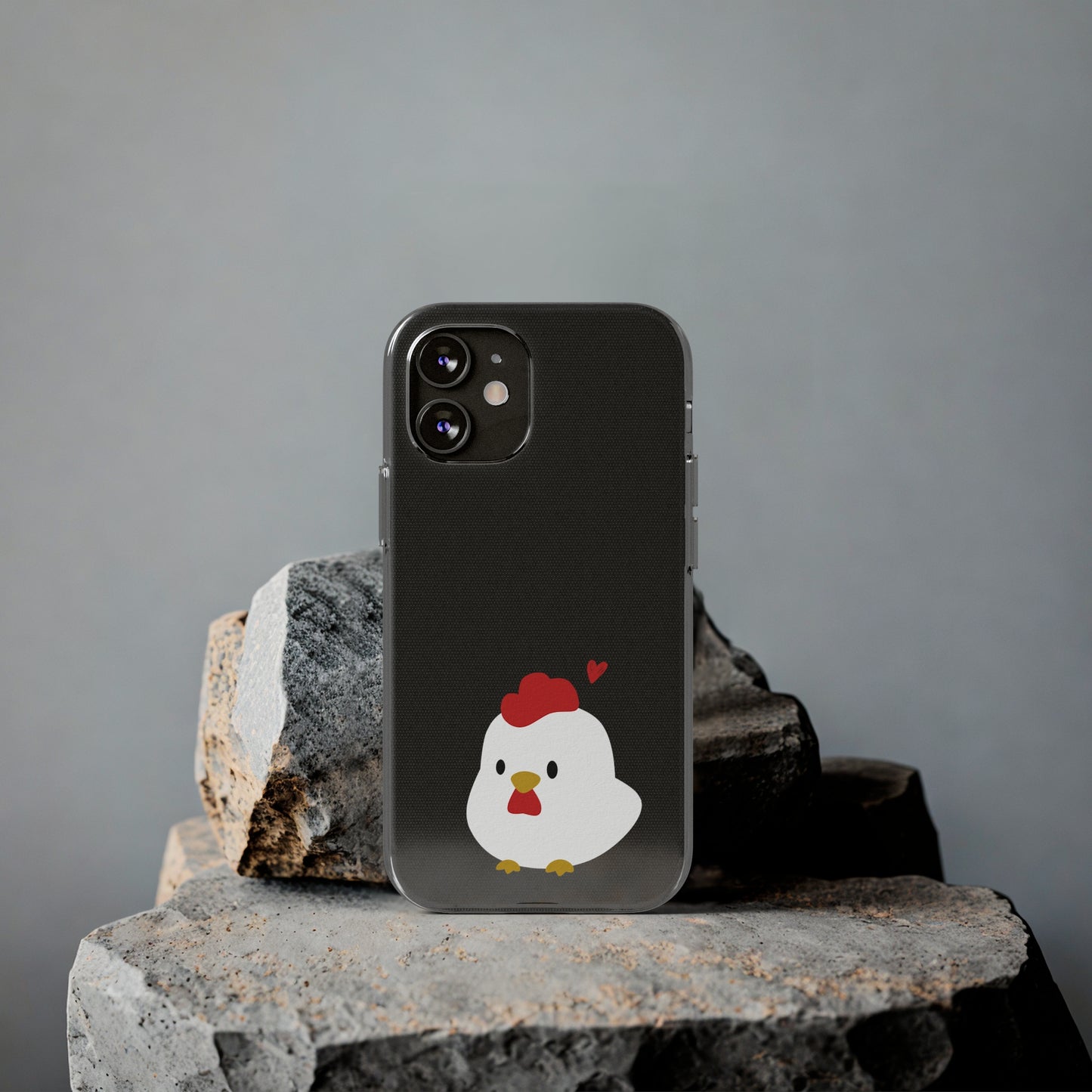 Cute Chicken Soft Phone Case, Animal Phone Cover for Farm Lovers, Gifts for Her, Cute Smartphone Accessory, Chicken Lover Gift