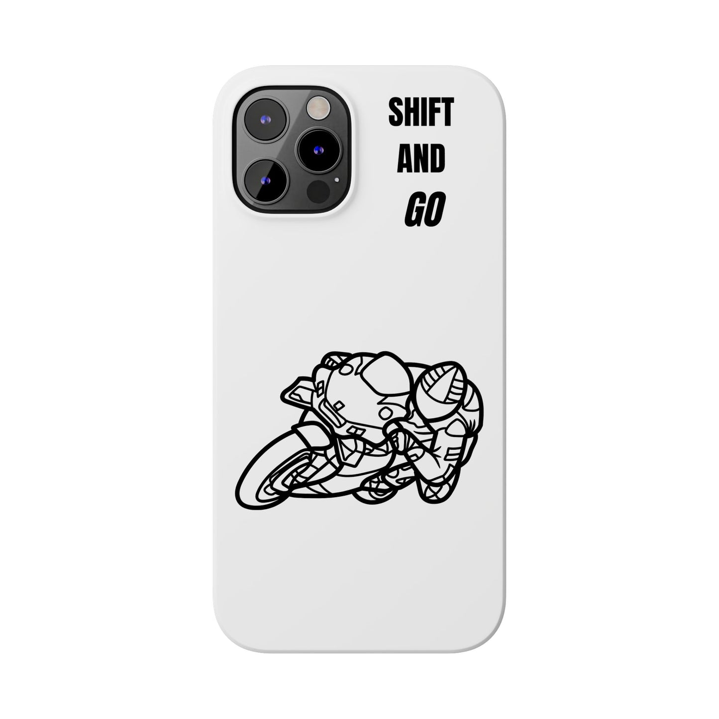 Motorcycle Slim Phone Cases - Shift and Go, Biker Gift, Moto Lover Accessory, Phone Protection, Unique Motorcycle Design