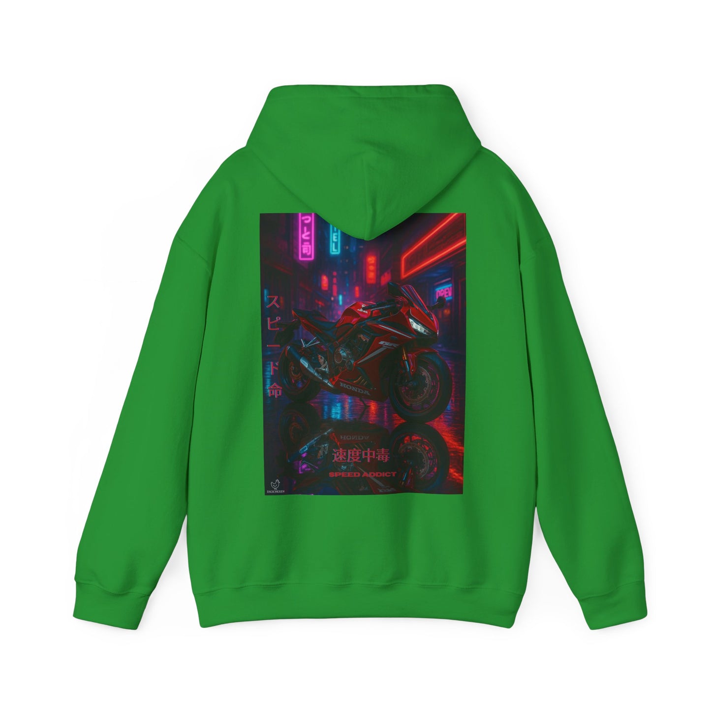 650r Motorcycle Urban Vibes Unisex Hoodie - Neon Night Design