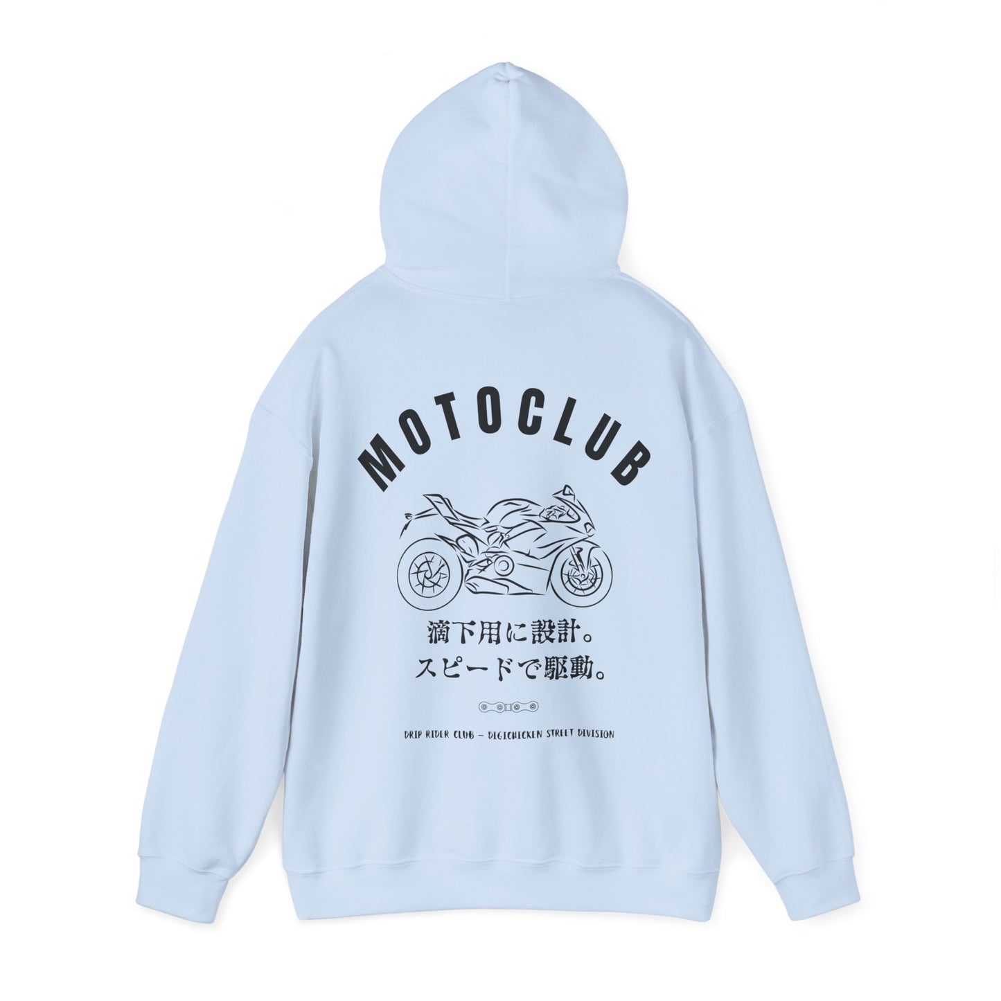 MOTOCLUB Unisex Heavy Blend™ Hooded Sweatshirt - Moto Club Graphic Hoodie for Motorcycle Enthusiasts