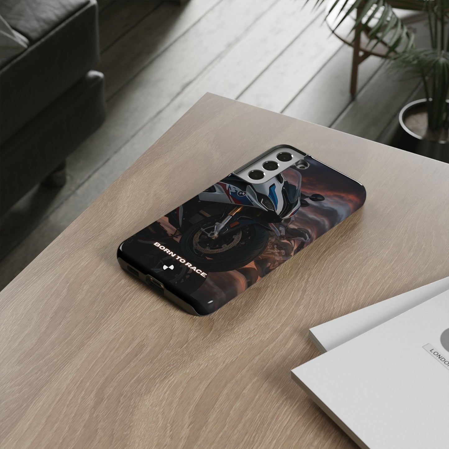 Coque de téléphone pour moto BMW – Design Born to Race