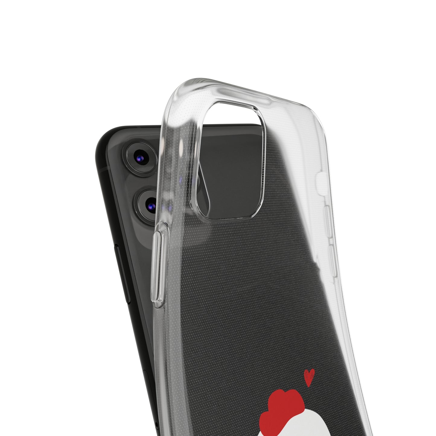 Cute Chicken Soft Phone Case, Animal Phone Cover for Farm Lovers, Gifts for Her, Cute Smartphone Accessory, Chicken Lover Gift