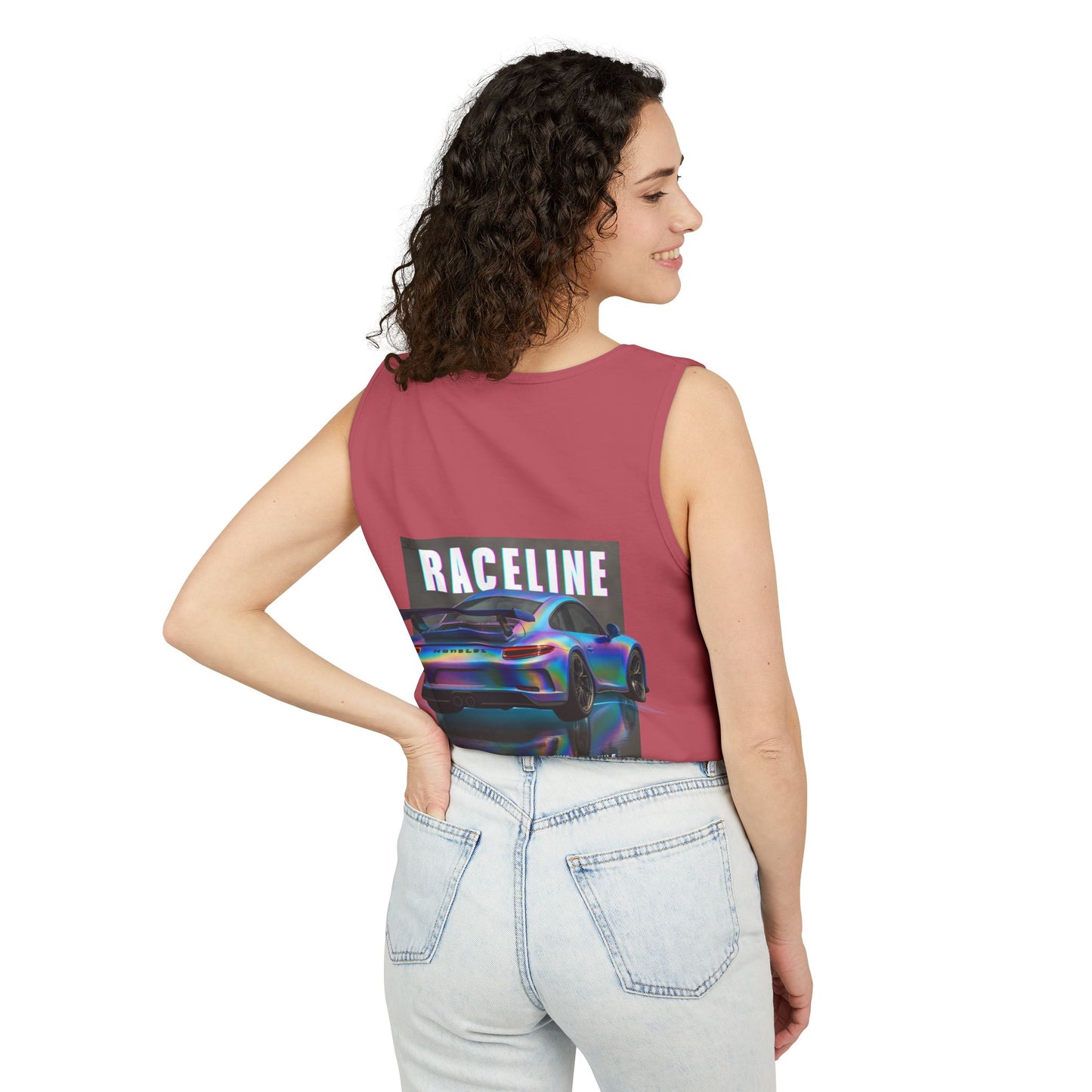 Raceline Holo Inspired Car - Unisex Garment-Dyed Tank Top