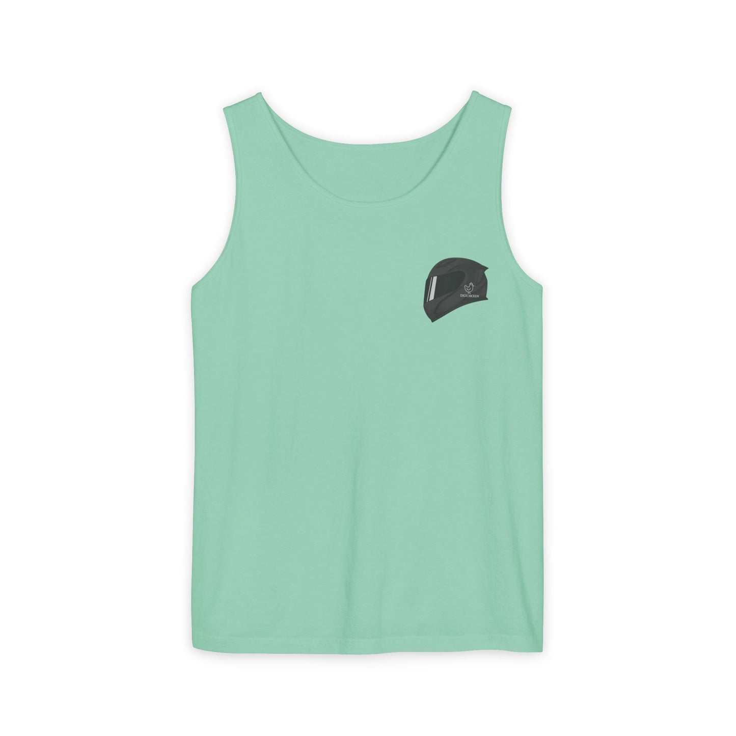 650r Backprint Cool Motorcycle Graphic Tank Top - Unisex Garment-Dyed