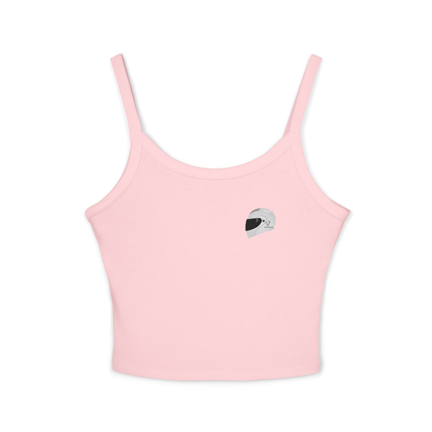650r Backprint, Motorcycle-Themed Women's Spaghetti Strap Tank Top – Edgy Biker Vibes