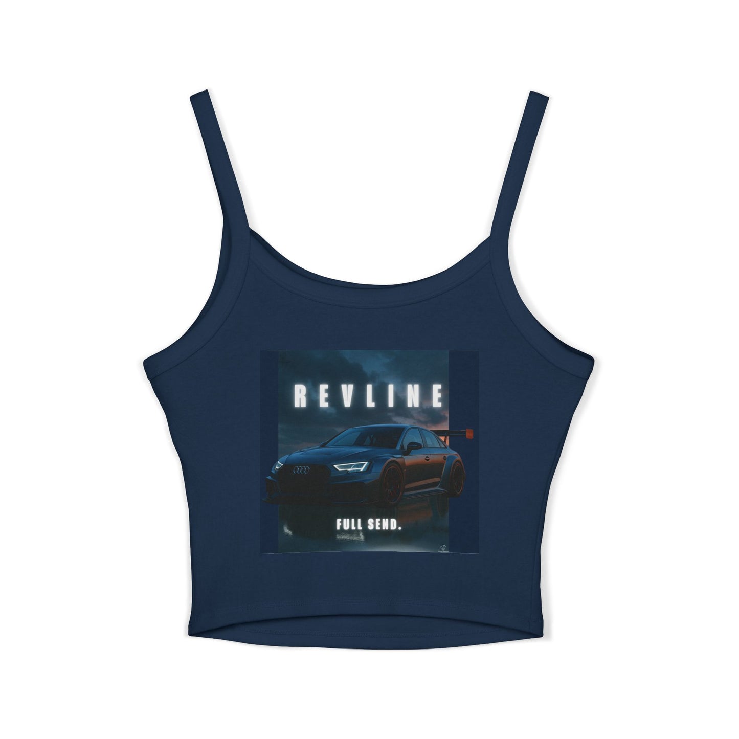 Audi Racing Inspired Backprint Spaghetti Strap Tank Top