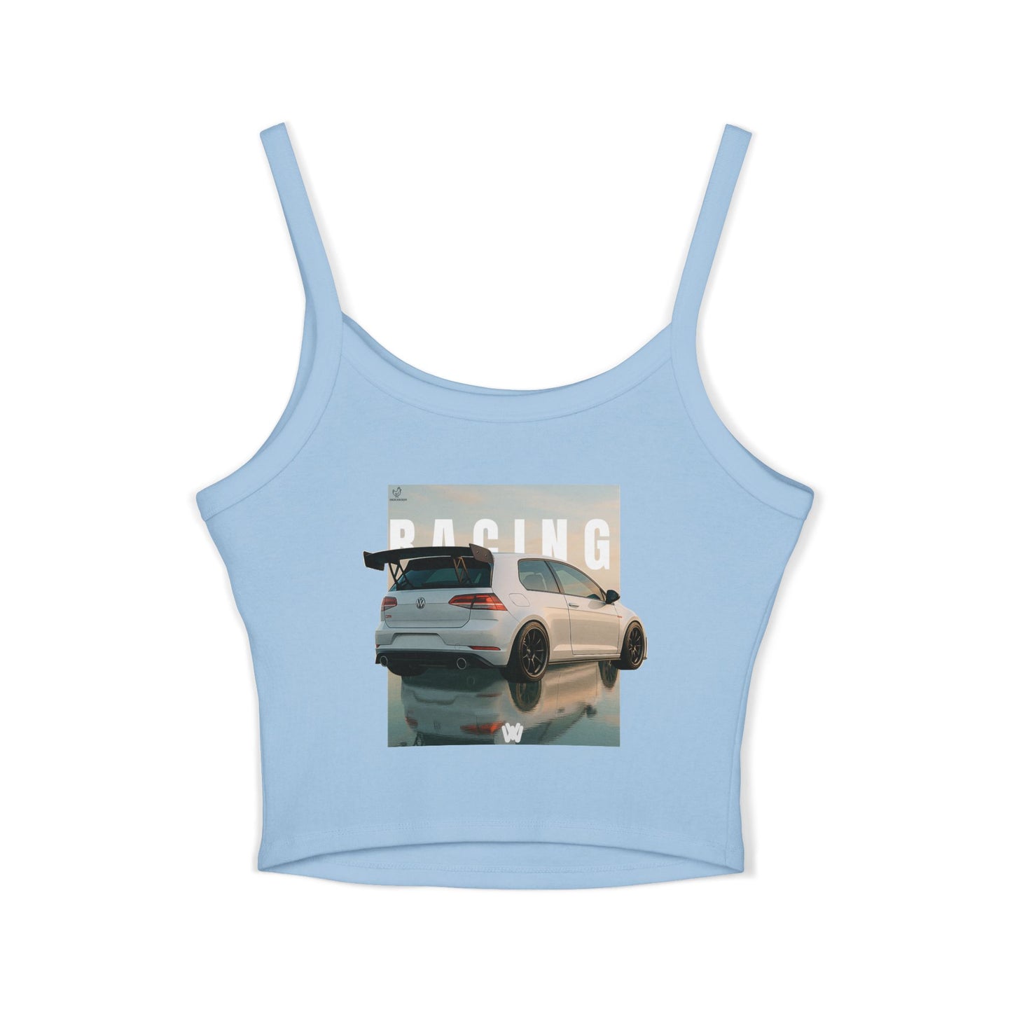Women's Tank Top - GTI Racing Spaghetti Top with Cool Backprint