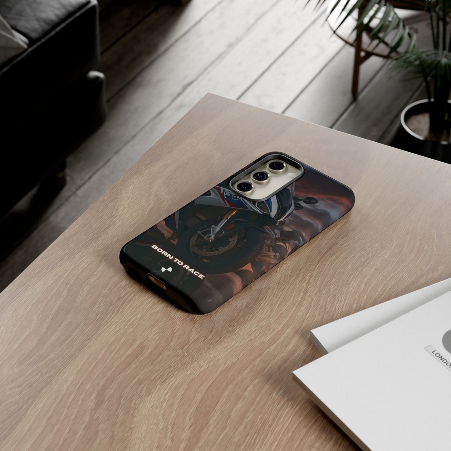 Coque de téléphone pour moto BMW – Design Born to Race