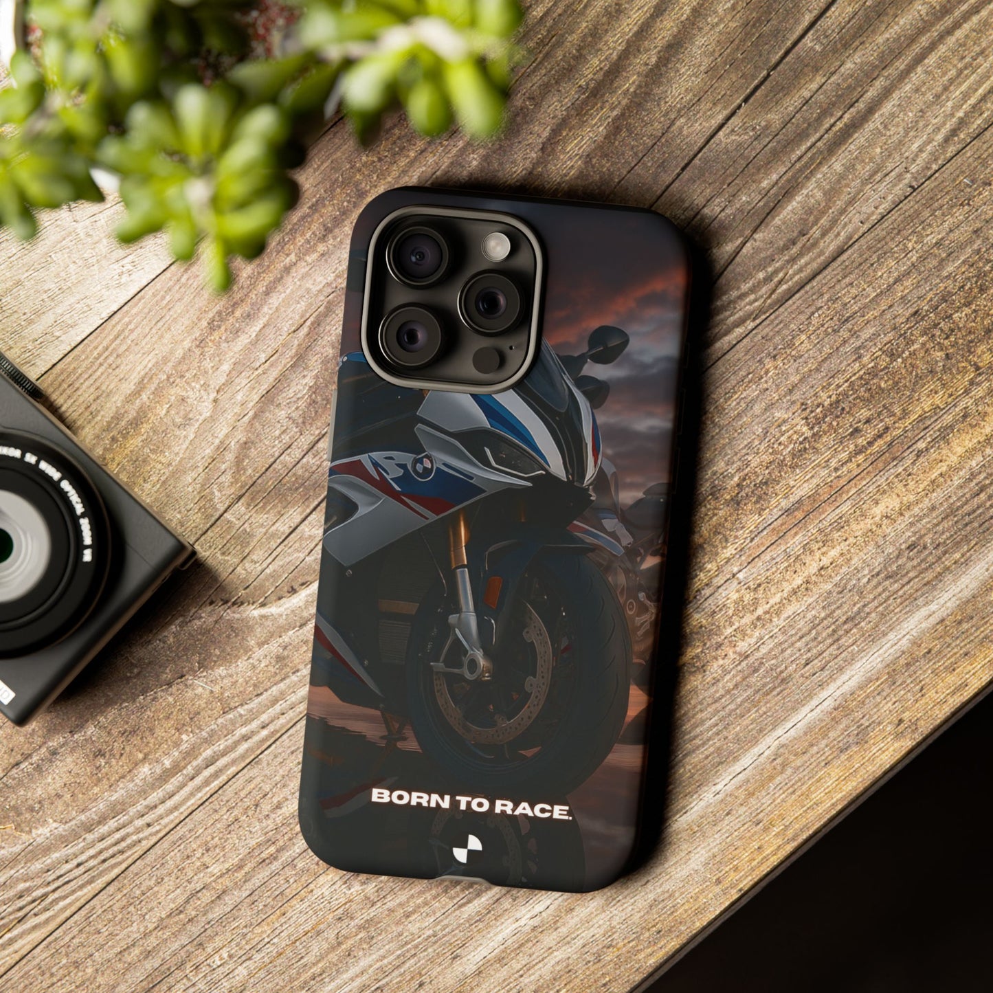 Coque de téléphone pour moto BMW – Design Born to Race