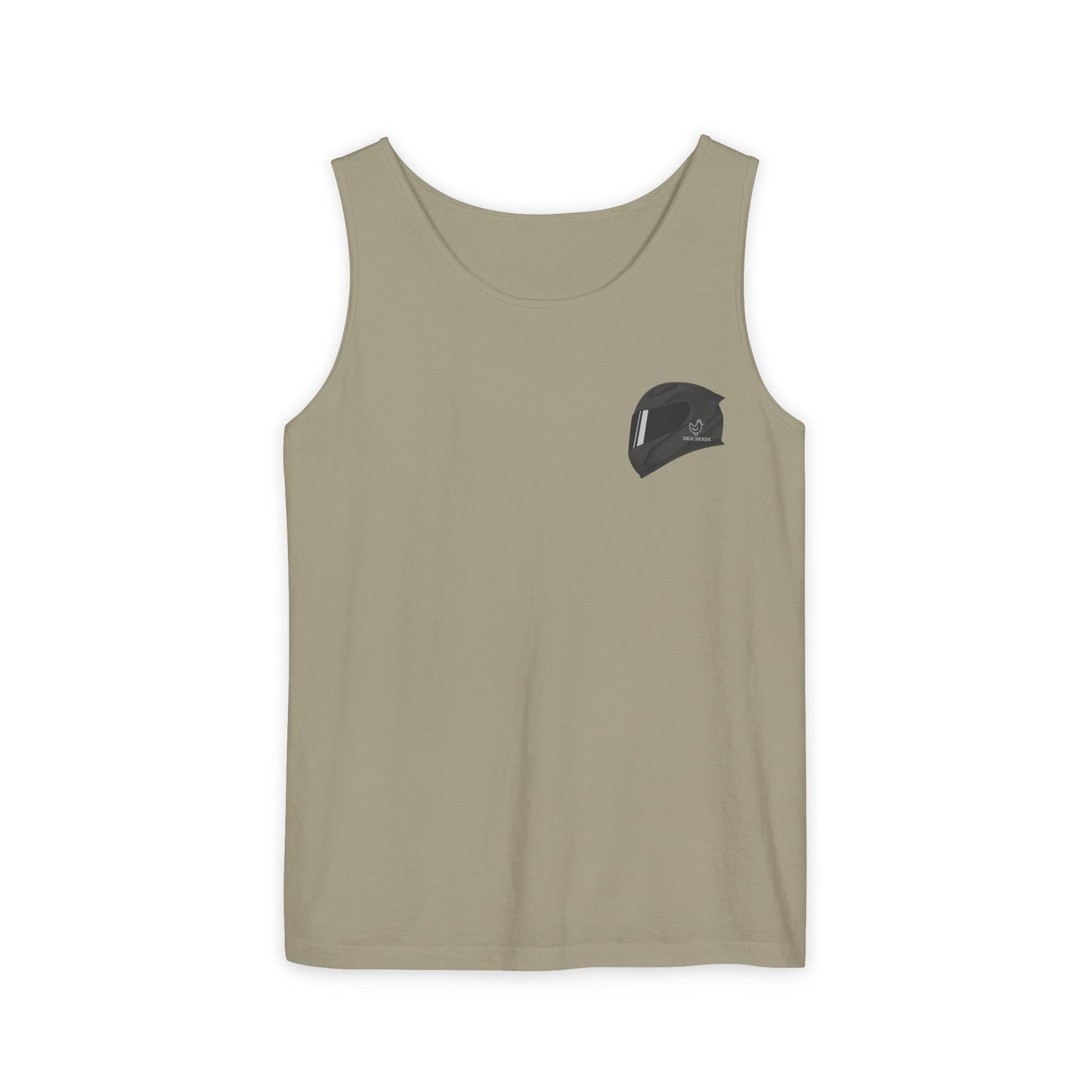 650r Backprint Cool Motorcycle Graphic Tank Top - Unisex Garment-Dyed