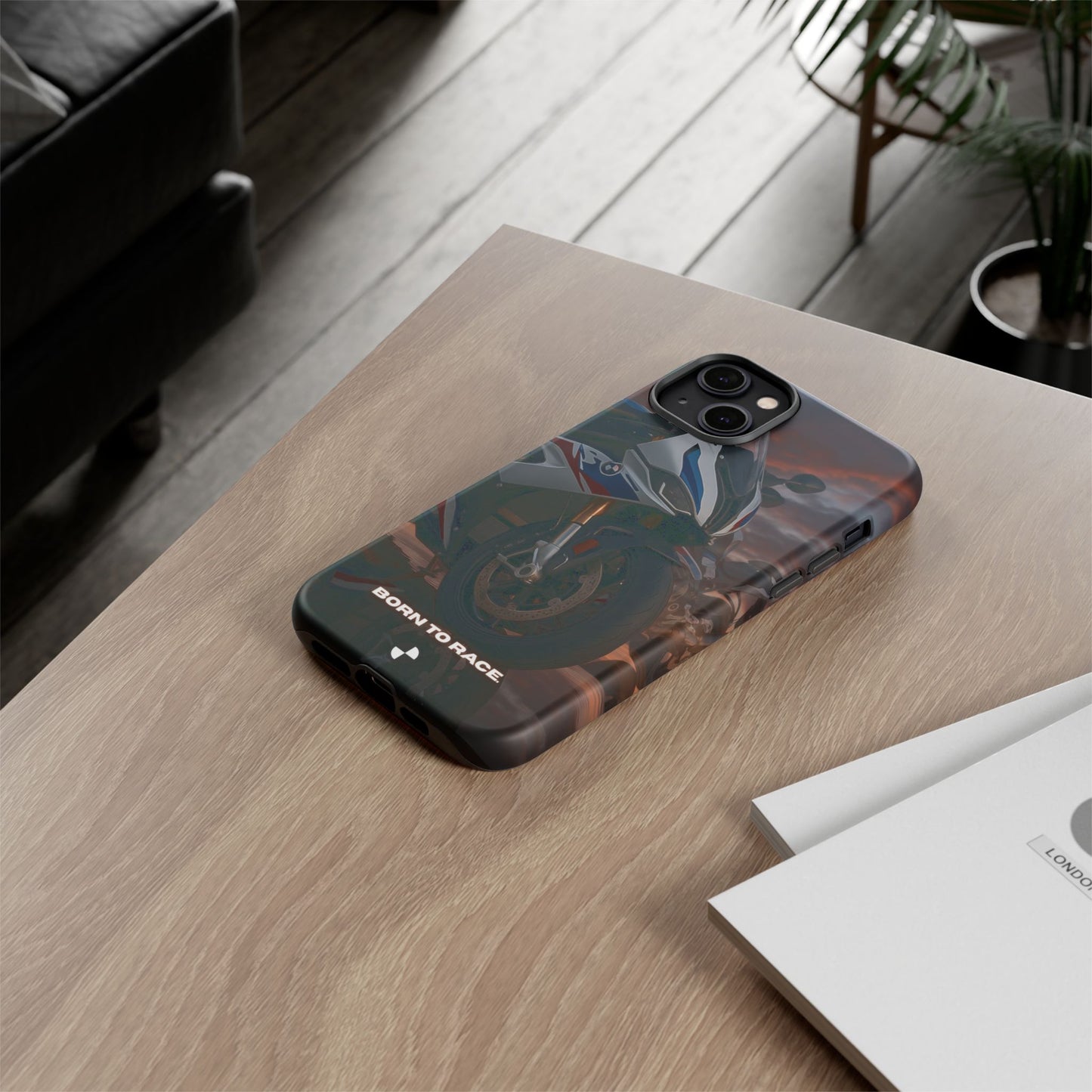 Coque de téléphone pour moto BMW – Design Born to Race