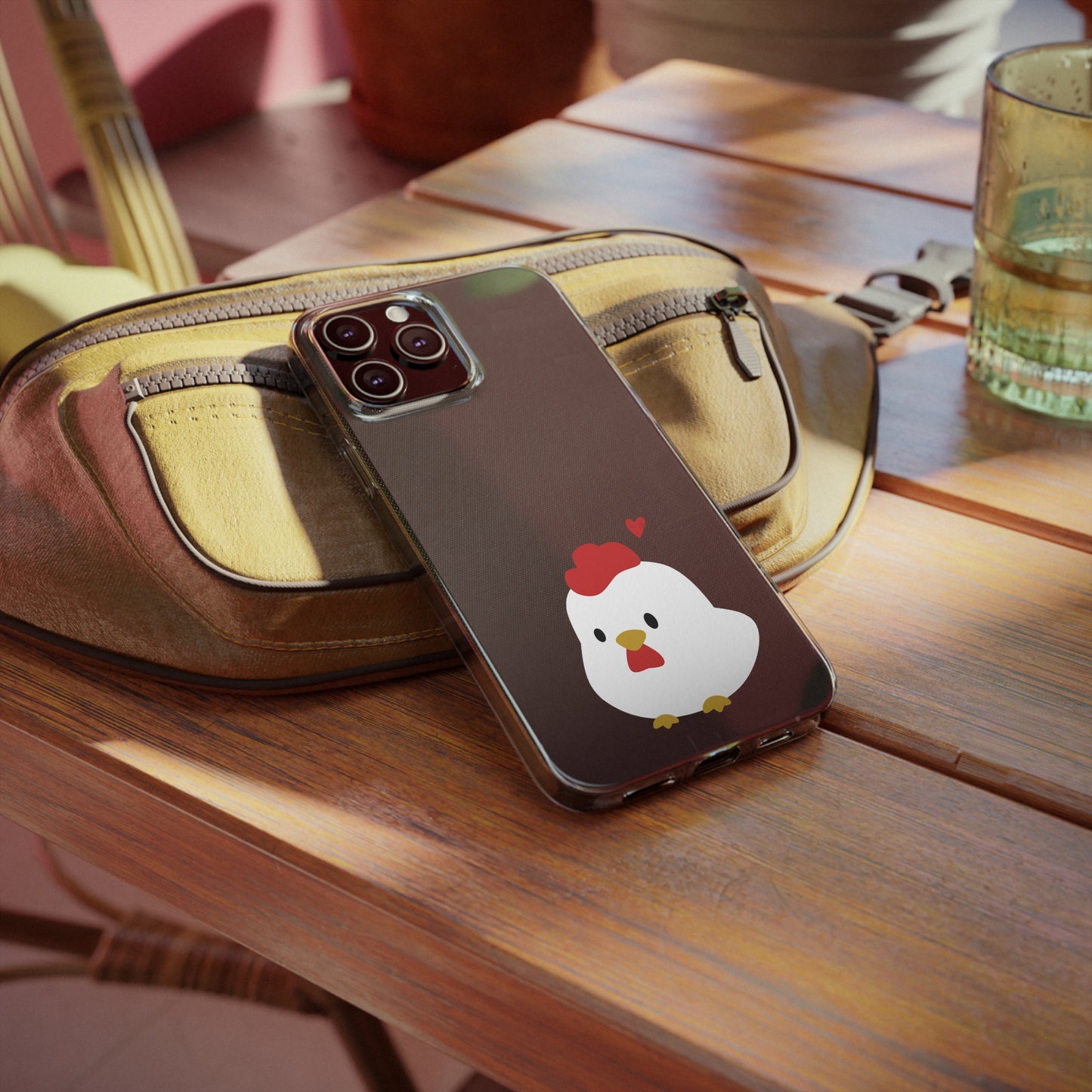 Cute Chicken Soft Phone Case, Animal Phone Cover for Farm Lovers, Gifts for Her, Cute Smartphone Accessory, Chicken Lover Gift