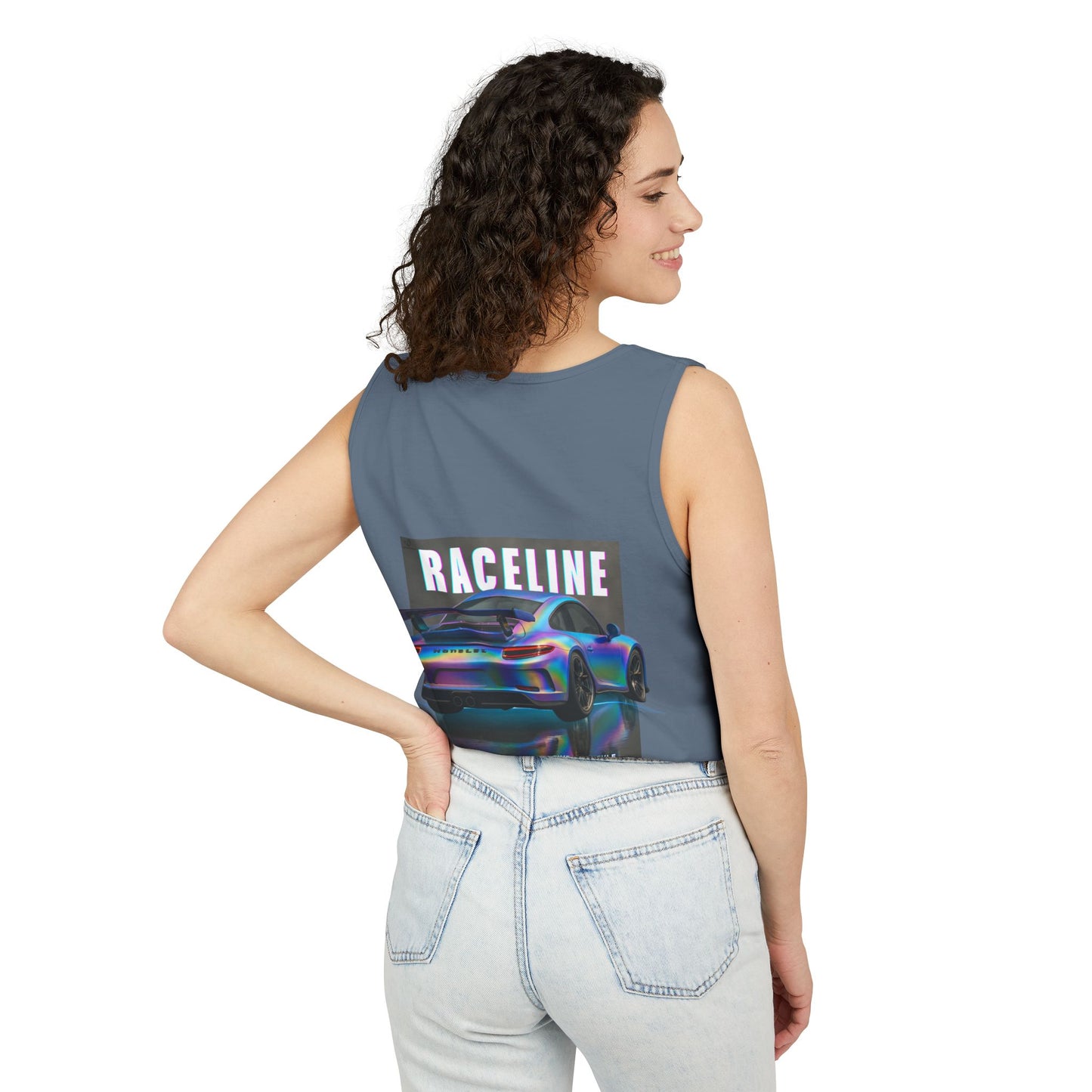 Raceline Holo Inspired Car - Unisex Garment-Dyed Tank Top