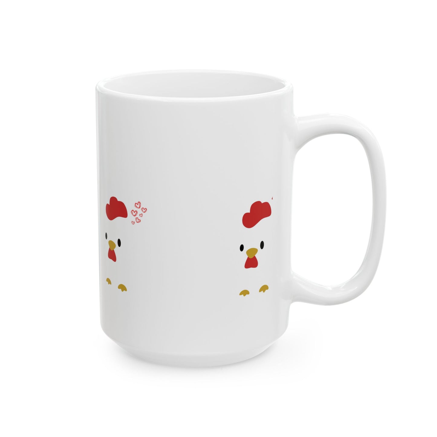 Cute Chicken Ceramic Mug, Funny Gift for Farmers, Kitchen Decor, Coffee Lover's Mug, Chicken Lover, Home and Garden