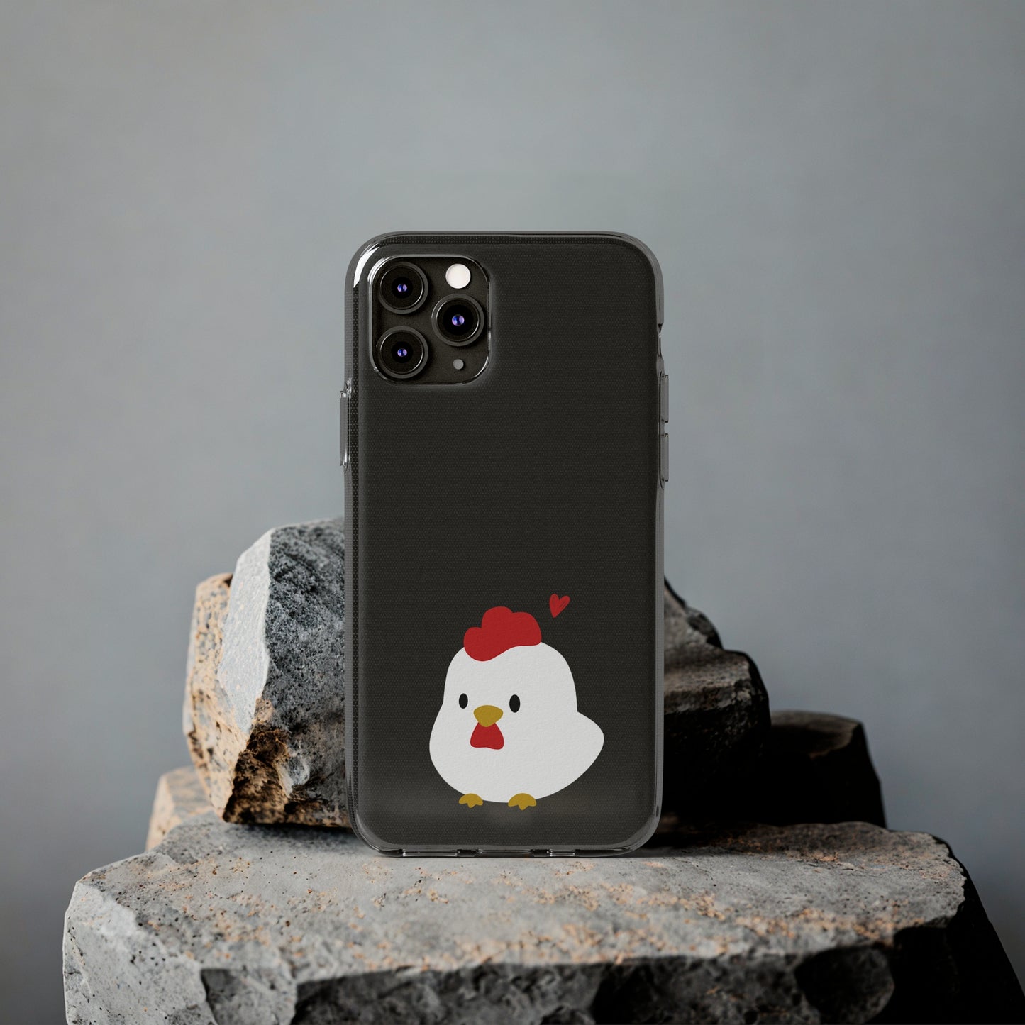 Cute Chicken Soft Phone Case, Animal Phone Cover for Farm Lovers, Gifts for Her, Cute Smartphone Accessory, Chicken Lover Gift