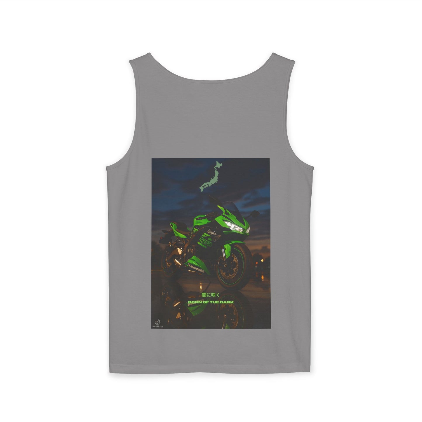 Zx6r Backprint Nice Custom Motorcycle Graphic Tank Top - Unisex Garment-Dyed