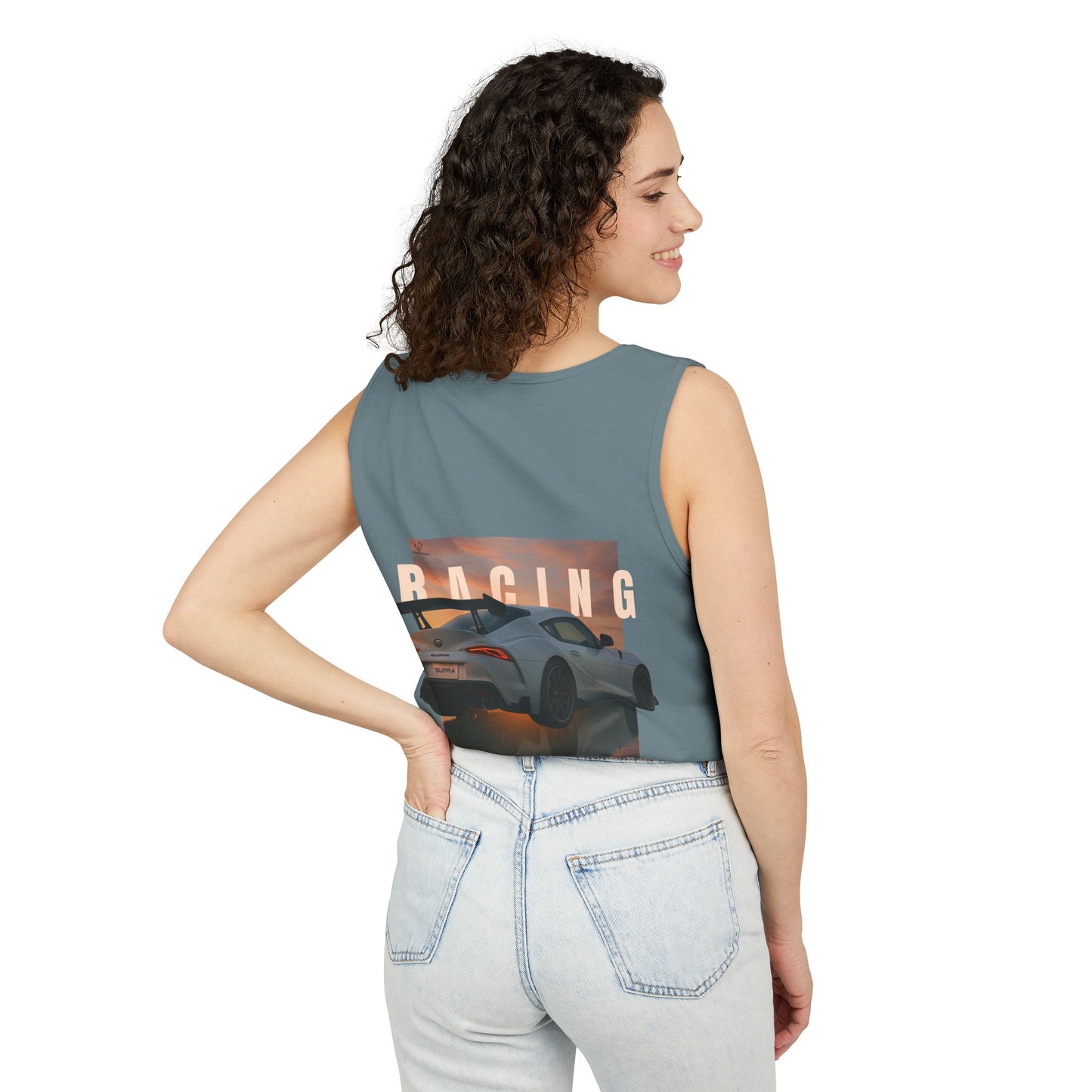 Racing Stututu Car - Unisex Garment-Dyed Tank Top