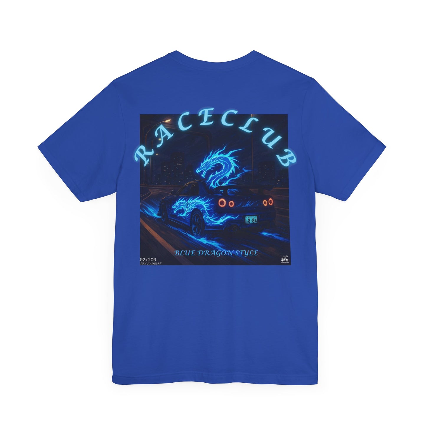 Blue Dragon Race Club Unisex Jersey Tee - Perfect Gift for Car Enthusiasts