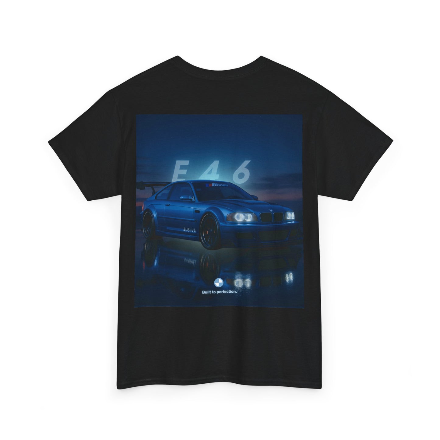 T-shirt graphique E46 Racing - Cadeau pour passionné d'automobile, T-shirt de course, Vêtements de sport automobile, Haut pour amoureux de voitures, Vêtements automobiles