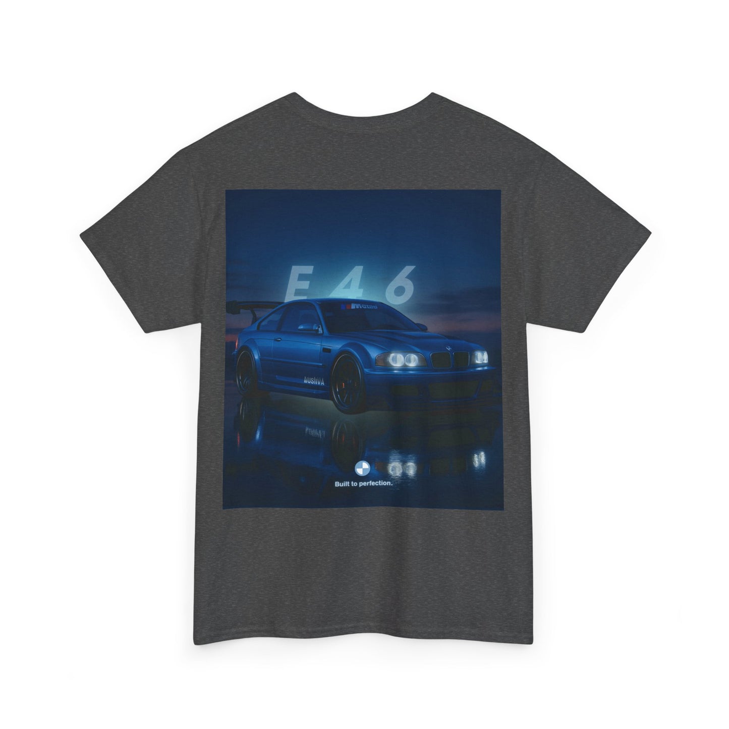 T-shirt graphique E46 Racing - Cadeau pour passionné d'automobile, T-shirt de course, Vêtements de sport automobile, Haut pour amoureux de voitures, Vêtements automobiles