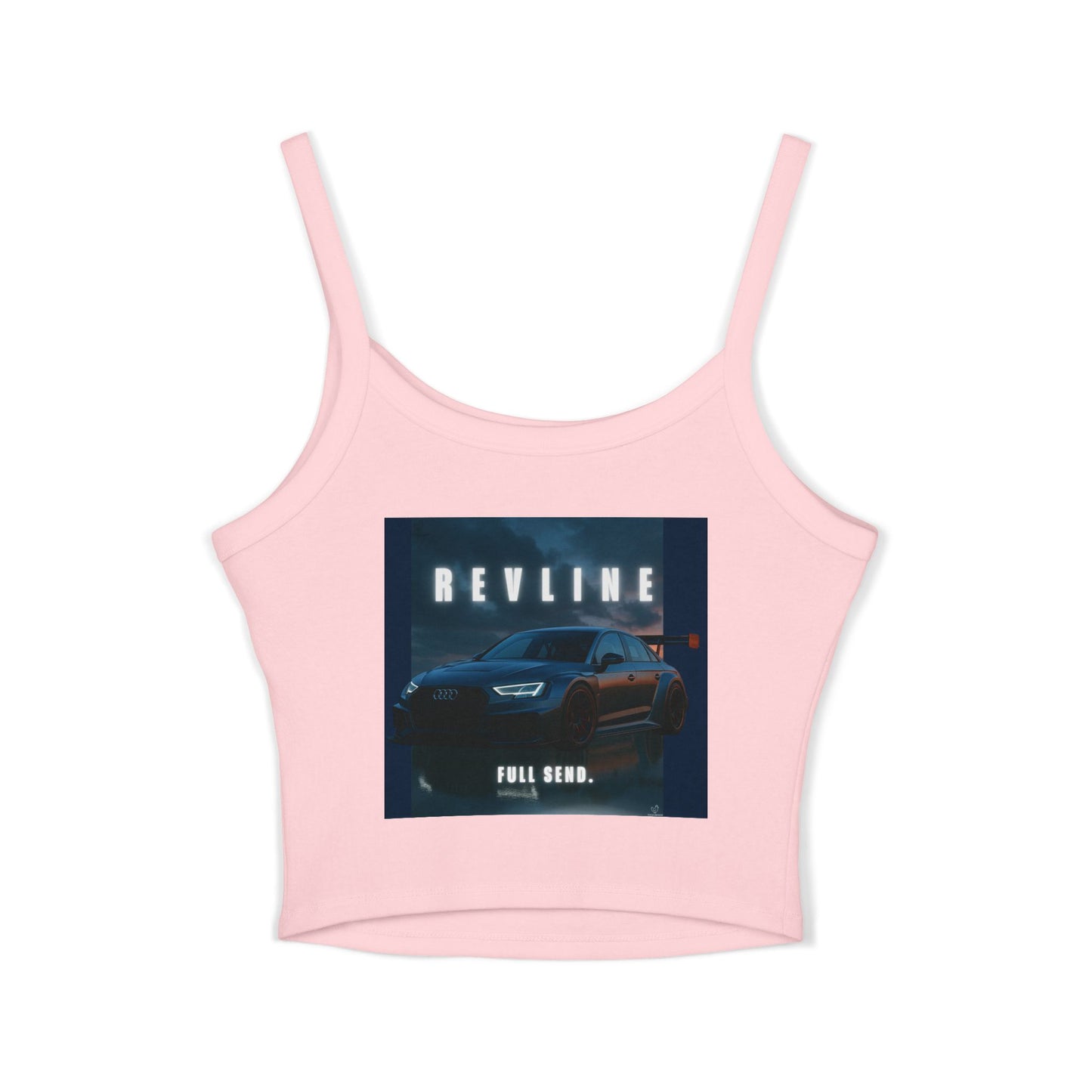 Audi Racing Inspired Backprint Spaghetti Strap Tank Top