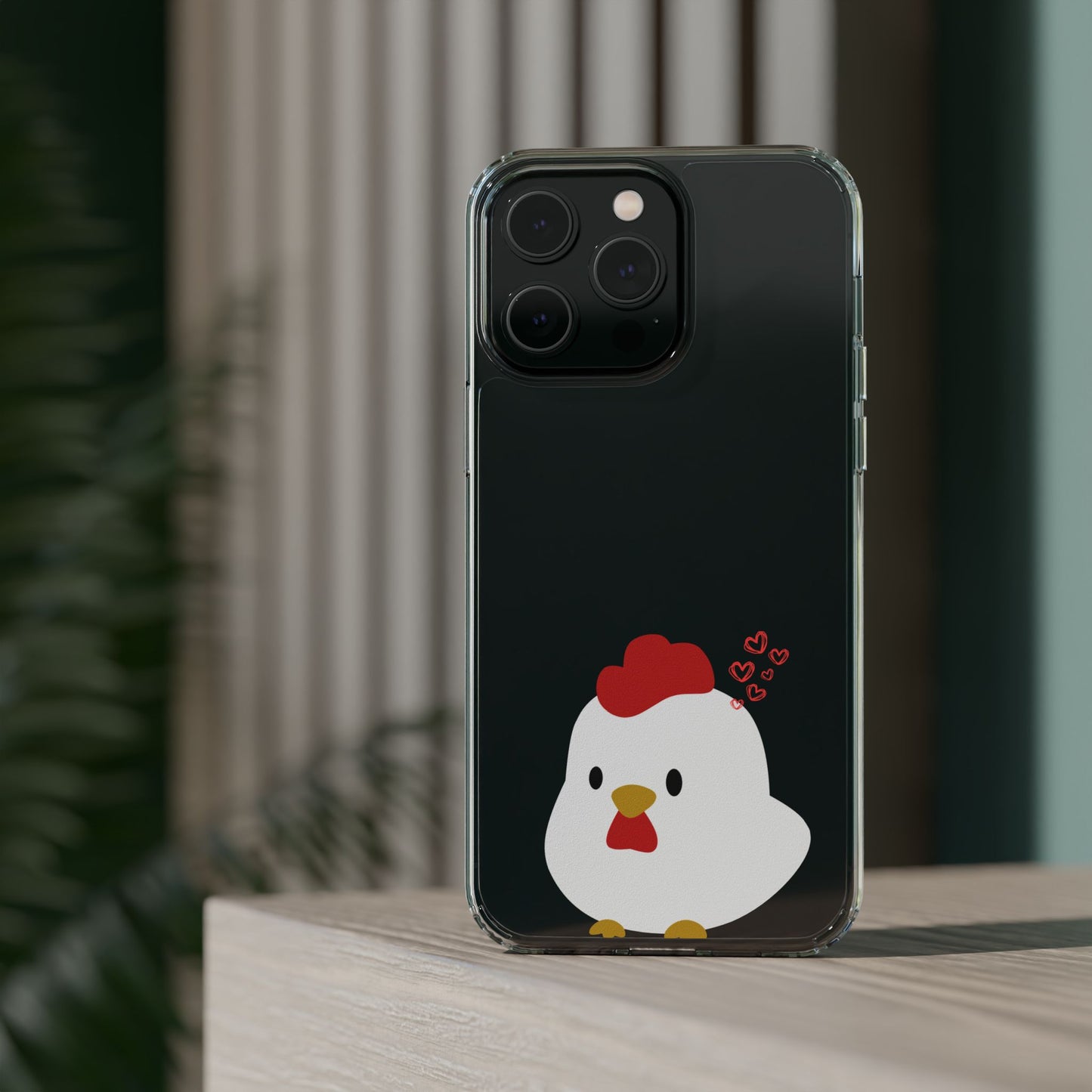 Coque transparente en forme de poulet, adorable coque pour amoureux des animaux, cadeau pour enfants, décoration de ferme, cadeau d'anniversaire