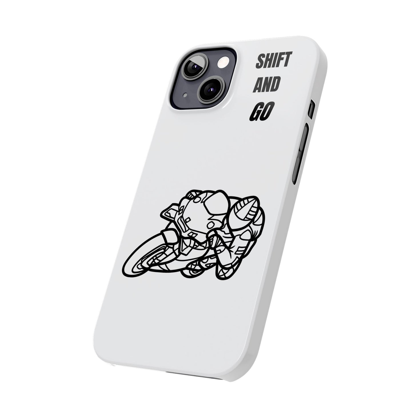 Motorcycle Slim Phone Cases - Shift and Go, Biker Gift, Moto Lover Accessory, Phone Protection, Unique Motorcycle Design