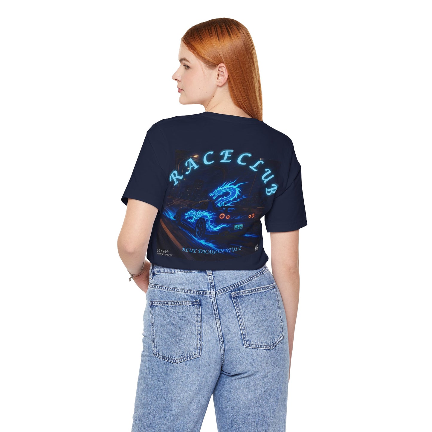 Blue Dragon Race Club Unisex Jersey Tee - Perfect Gift for Car Enthusiasts