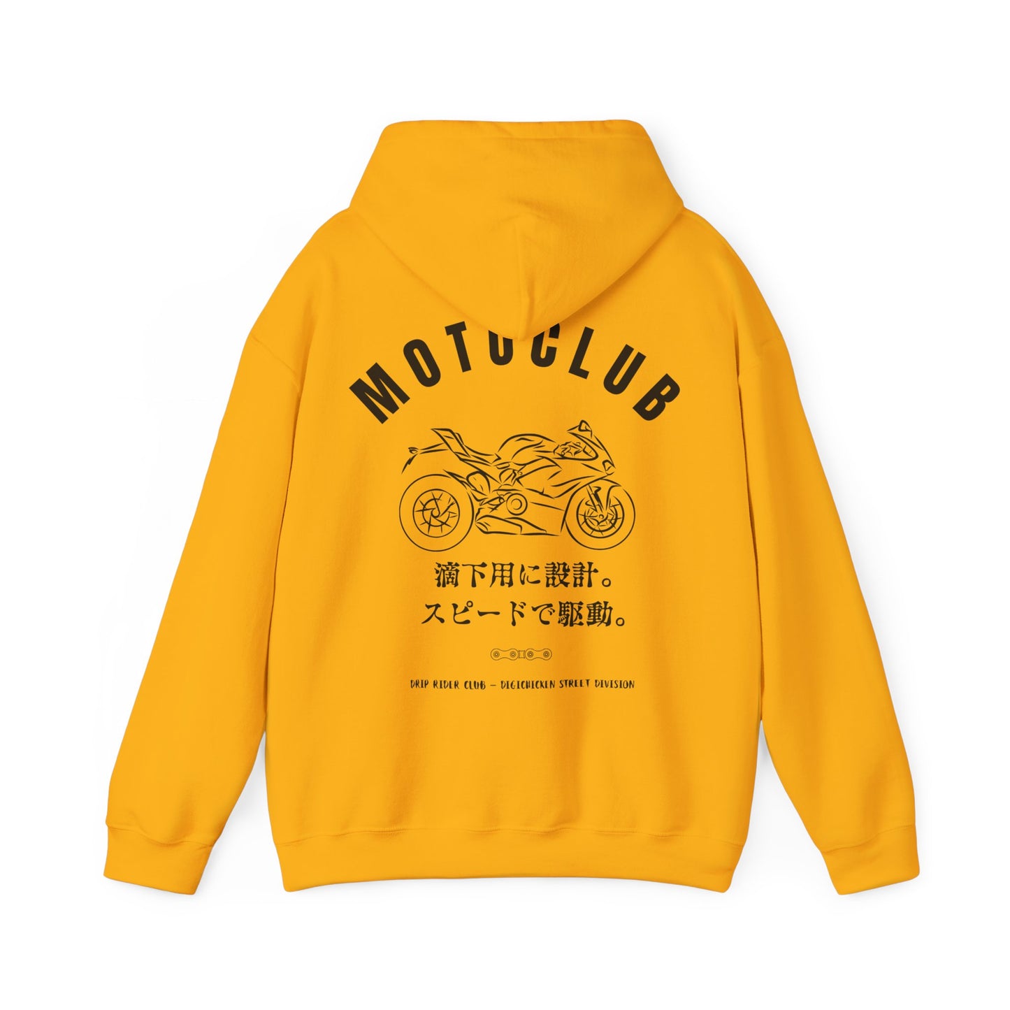 MOTOCLUB Unisex Heavy Blend™ Hooded Sweatshirt - Moto Club Graphic Hoodie for Motorcycle Enthusiasts