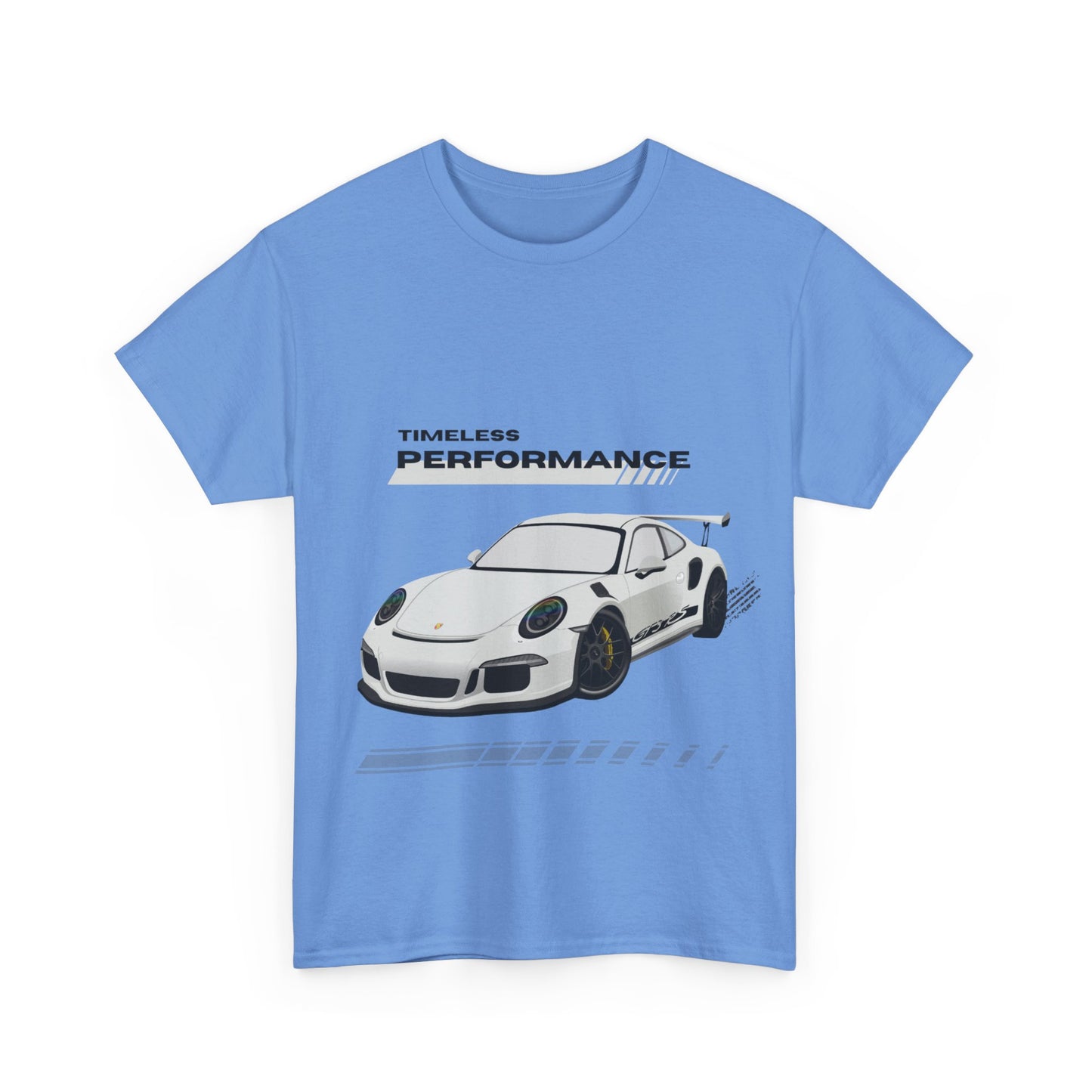 Performance intemporelle, Porsche, T-shirt unisexe en coton épais, T-shirt pour passionné d'automobile, Cadeau automobile, Vêtements de sport automobile, Tenue décontractée, T-shirt unisexe