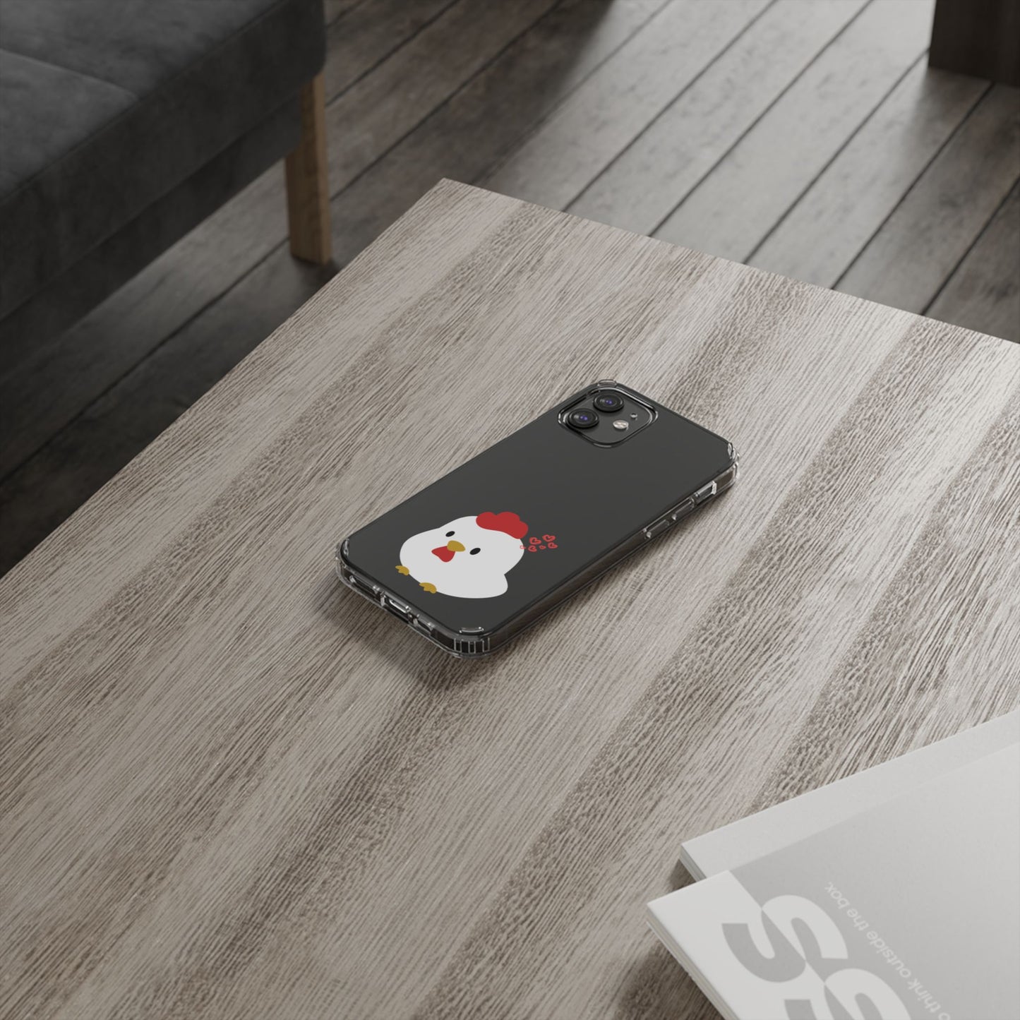 Coque transparente en forme de poulet, adorable coque pour amoureux des animaux, cadeau pour enfants, décoration de ferme, cadeau d'anniversaire