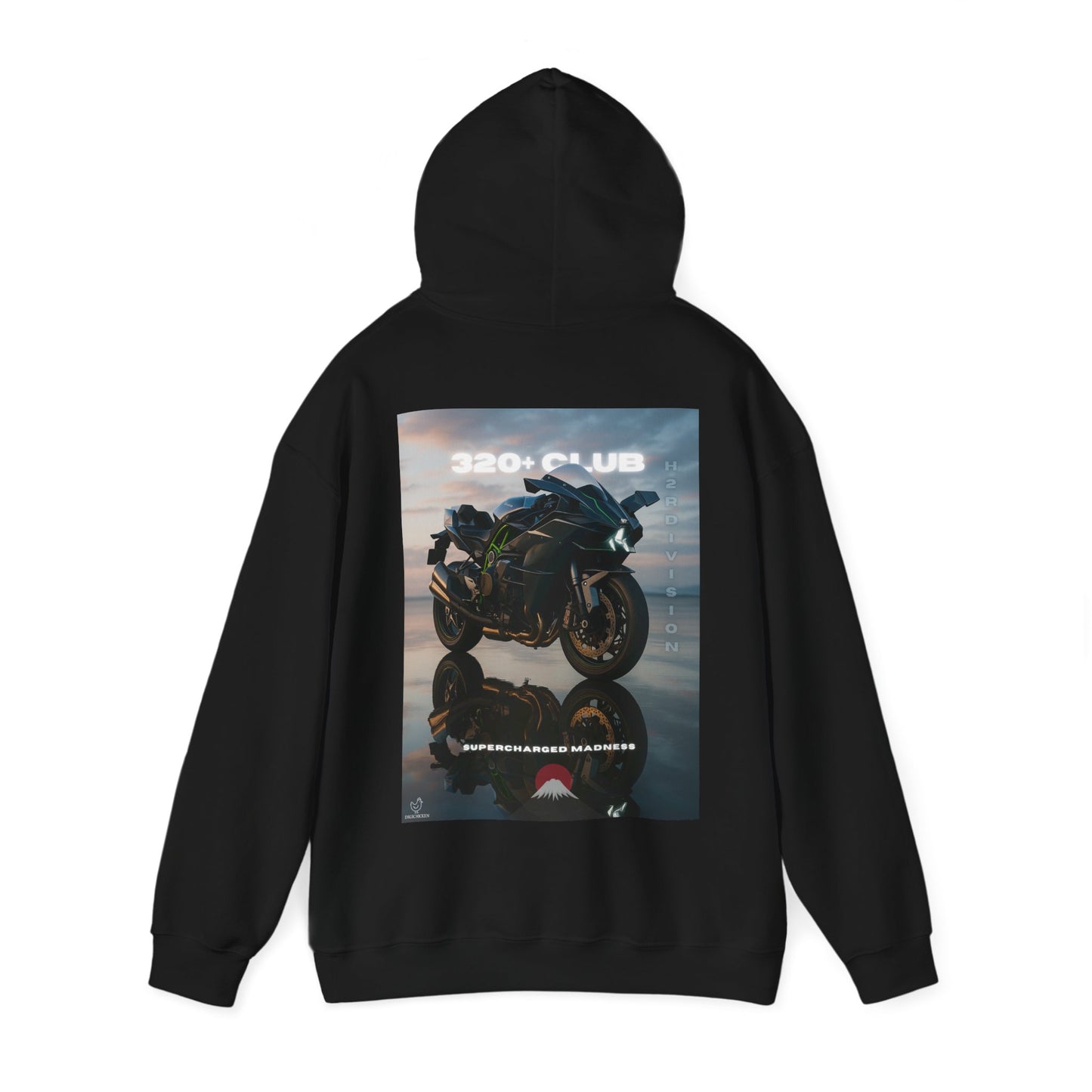 H2R Racing-Inspired Unisex Heavy Blend Hoodie with Graphic Art Design
