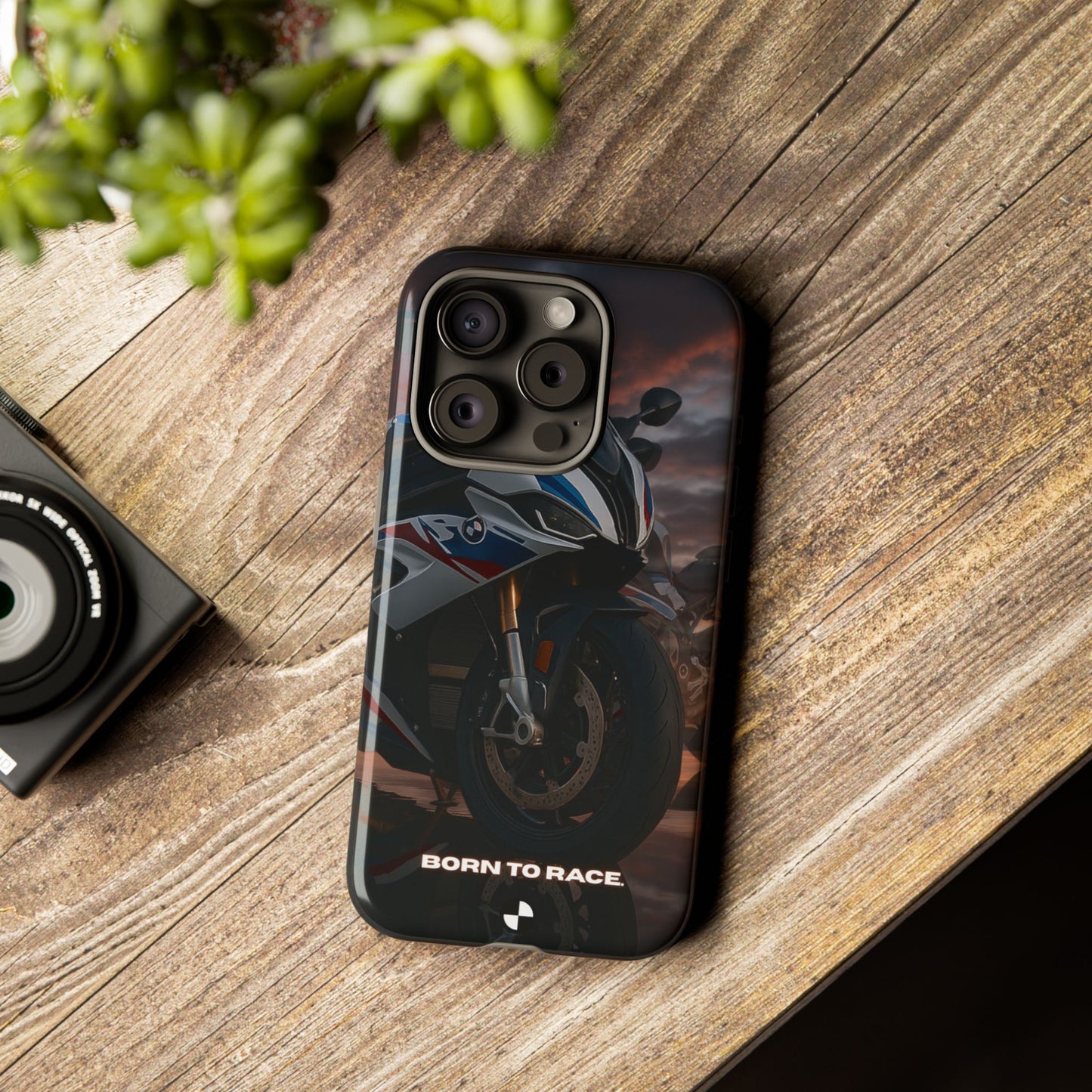 Coque de téléphone pour moto BMW – Design Born to Race