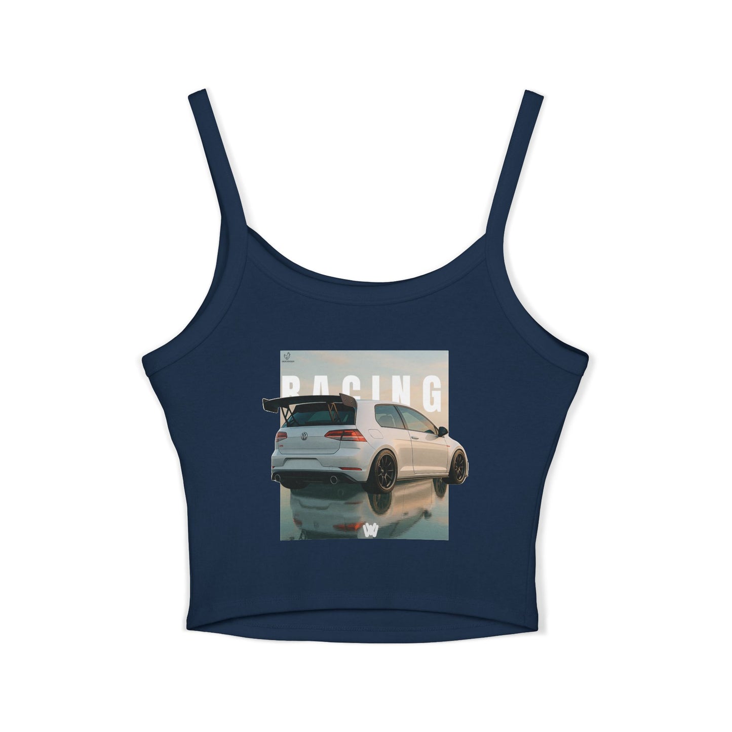 Women's Tank Top - GTI Racing Spaghetti Top with Cool Backprint