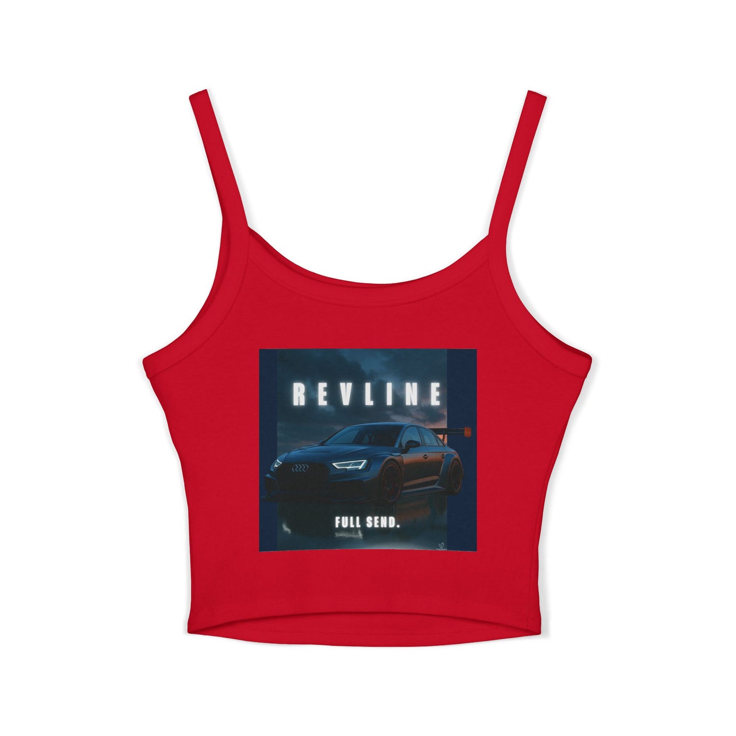 Audi Racing Inspired Backprint Spaghetti Strap Tank Top