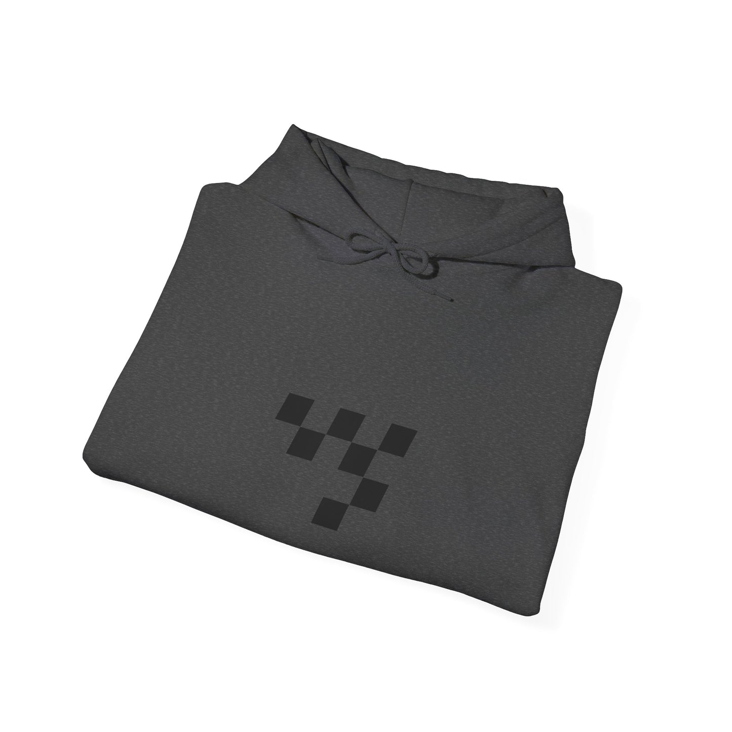 Night Race Vibes with Checkered Design - Unisex Heavy Blend™ Hooded Sweatshirt -