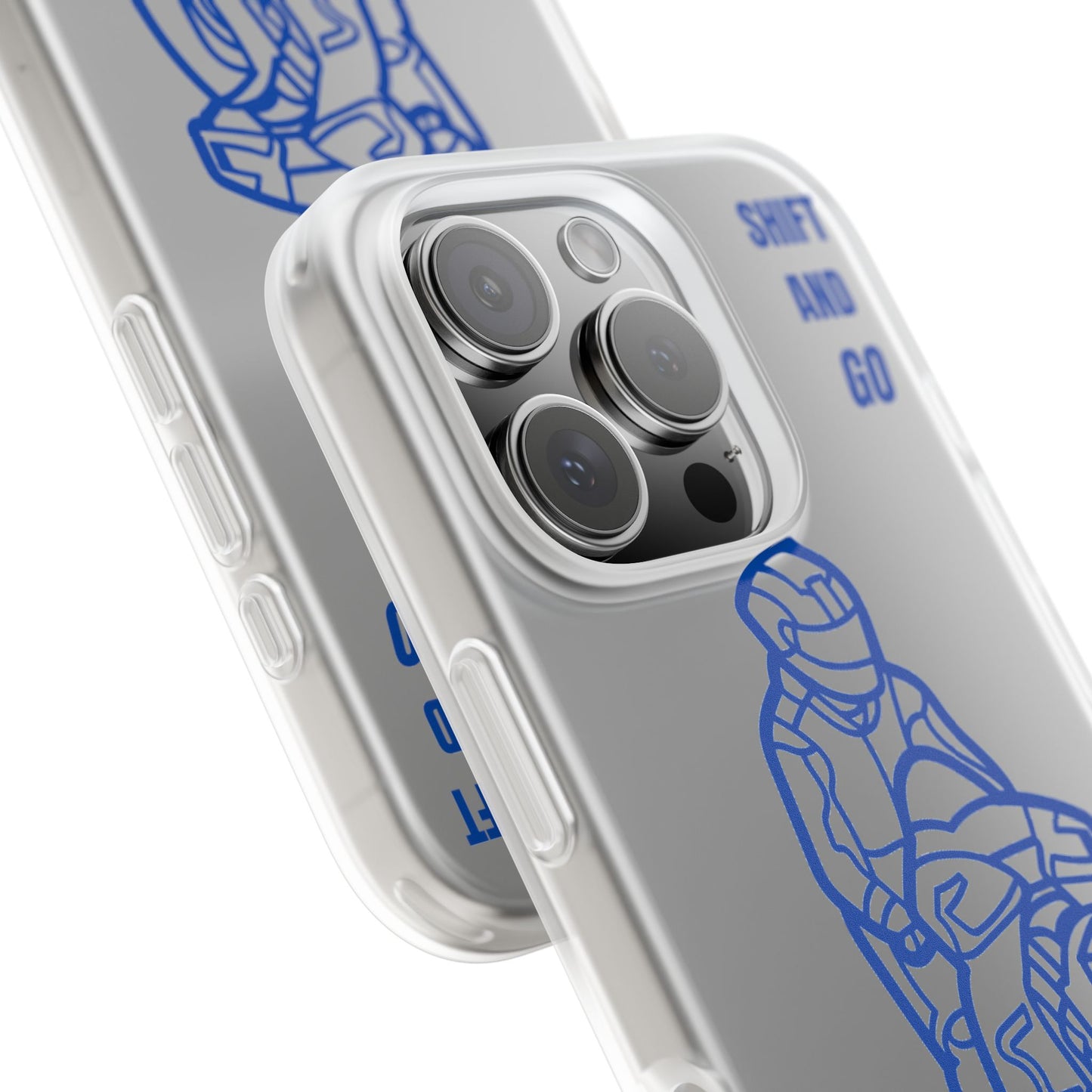 Motorcycle Flexi Cases - Shift and Go Design, Biker Gift, Phone Accessory, Sporty Case, Riding Enthusiast
