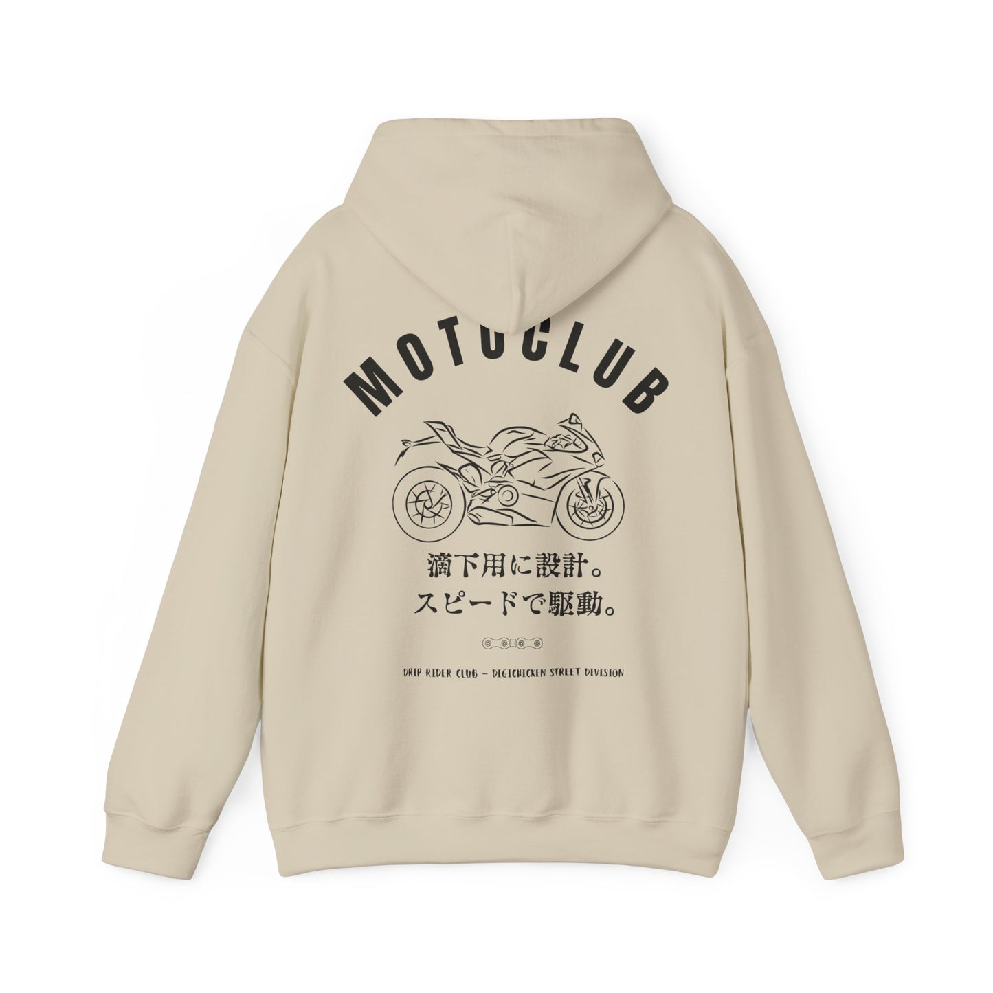 MOTOCLUB Unisex Heavy Blend™ Hooded Sweatshirt - Moto Club Graphic Hoodie for Motorcycle Enthusiasts