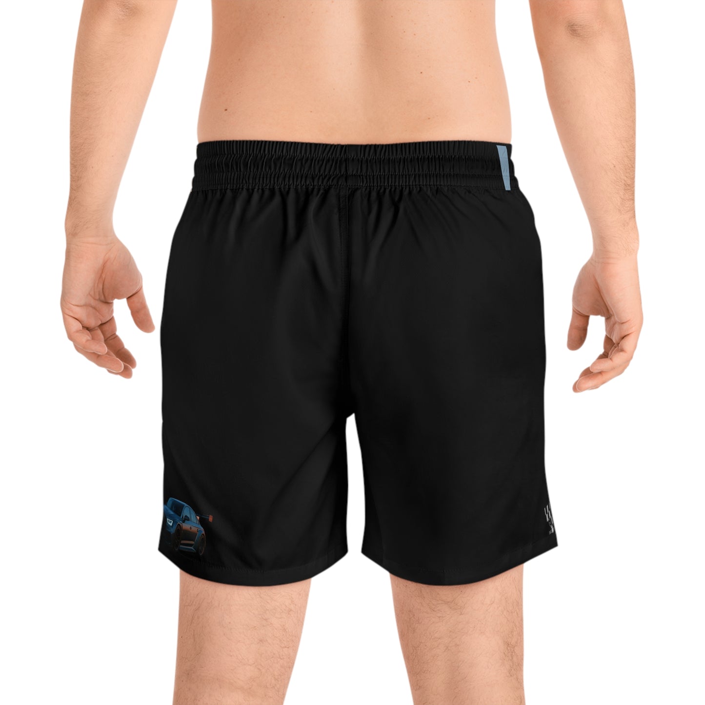 Sporty Audi Men's Mid-Length Swim Shorts - Perfect for Beach Days & Racing Enthusiasts