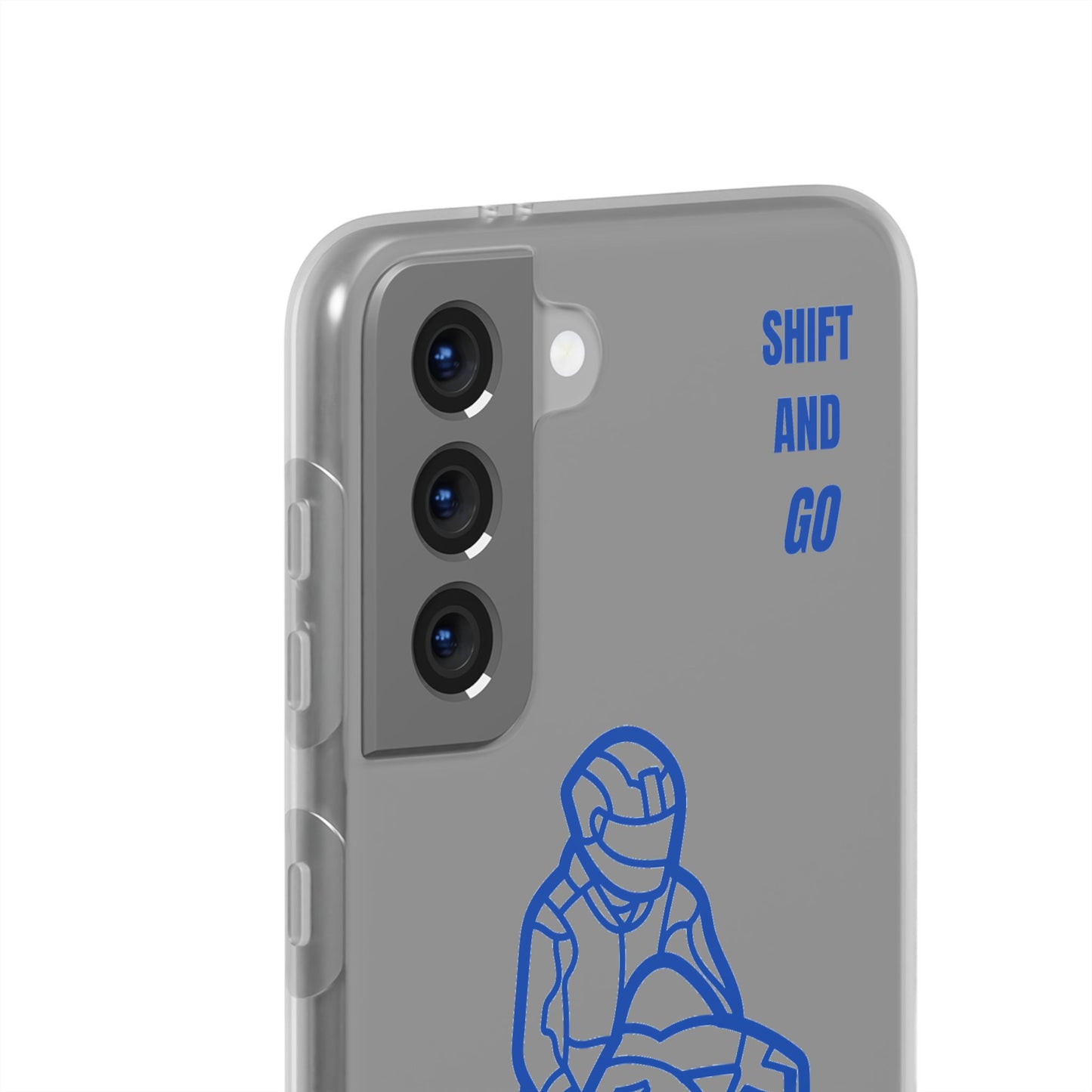 Motorcycle Flexi Cases - Shift and Go Design, Biker Gift, Phone Accessory, Sporty Case, Riding Enthusiast