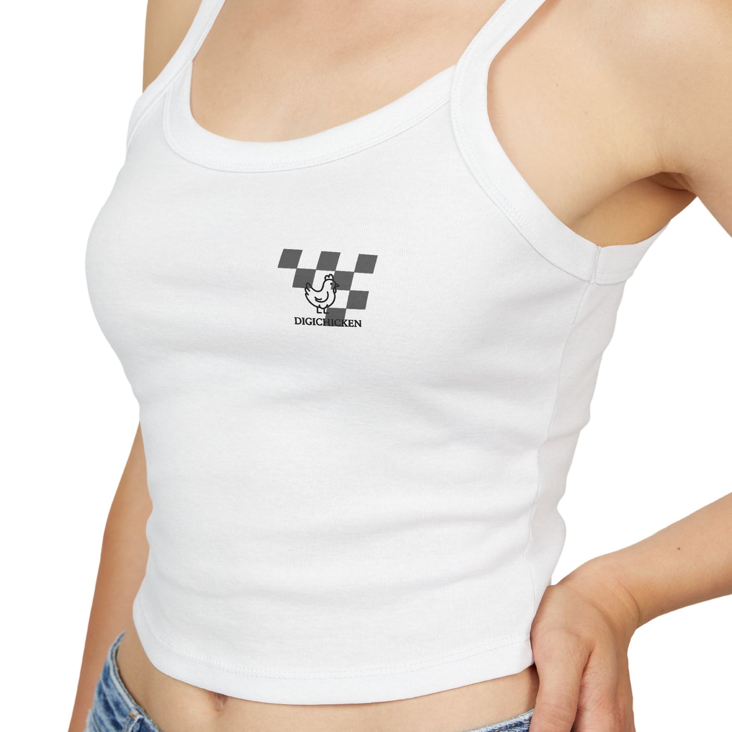 Benz Graphic Women's Spaghetti Strap Tank Top - Stylish Automotive Apparel