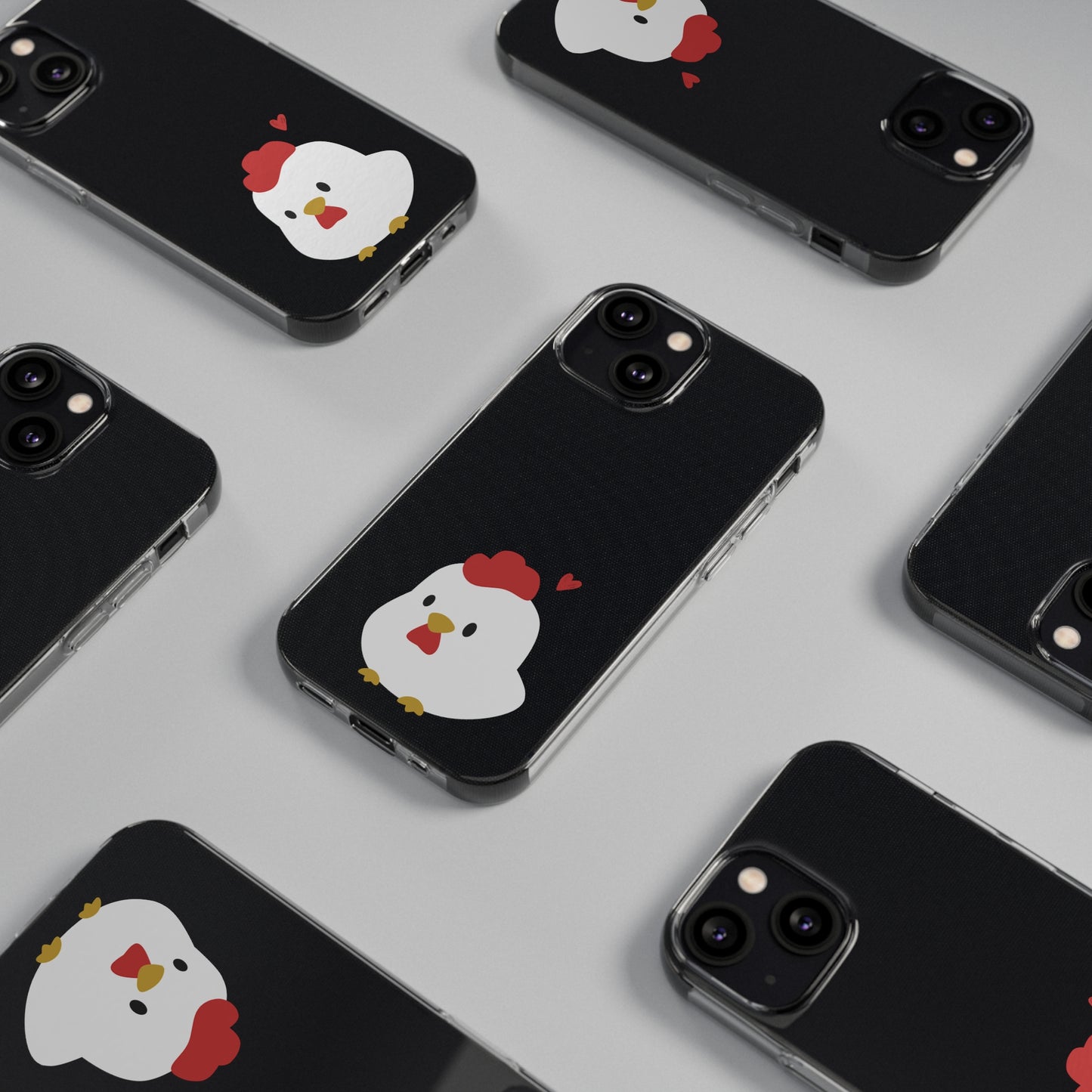 Cute Chicken Soft Phone Case, Animal Phone Cover for Farm Lovers, Gifts for Her, Cute Smartphone Accessory, Chicken Lover Gift