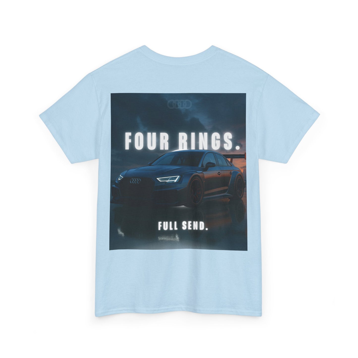 Audi Racing Unisex Heavy Cotton Tee, Car Enthusiast Gift, Motorsport Shirt, Racing Fan Apparel, Automotive Graphic Tee