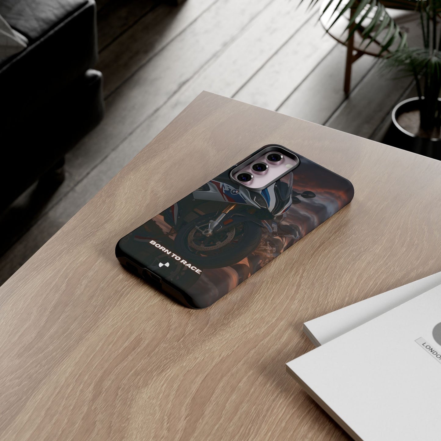 Coque de téléphone pour moto BMW – Design Born to Race