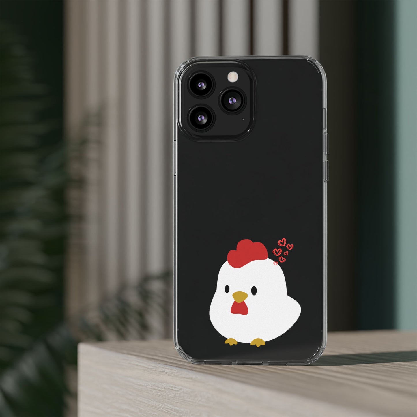 Coque transparente en forme de poulet, adorable coque pour amoureux des animaux, cadeau pour enfants, décoration de ferme, cadeau d'anniversaire
