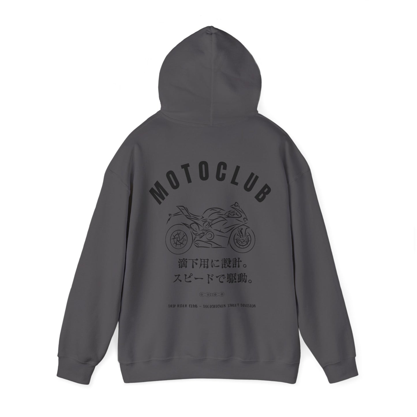 MOTOCLUB Unisex Heavy Blend™ Hooded Sweatshirt - Moto Club Graphic Hoodie for Motorcycle Enthusiasts