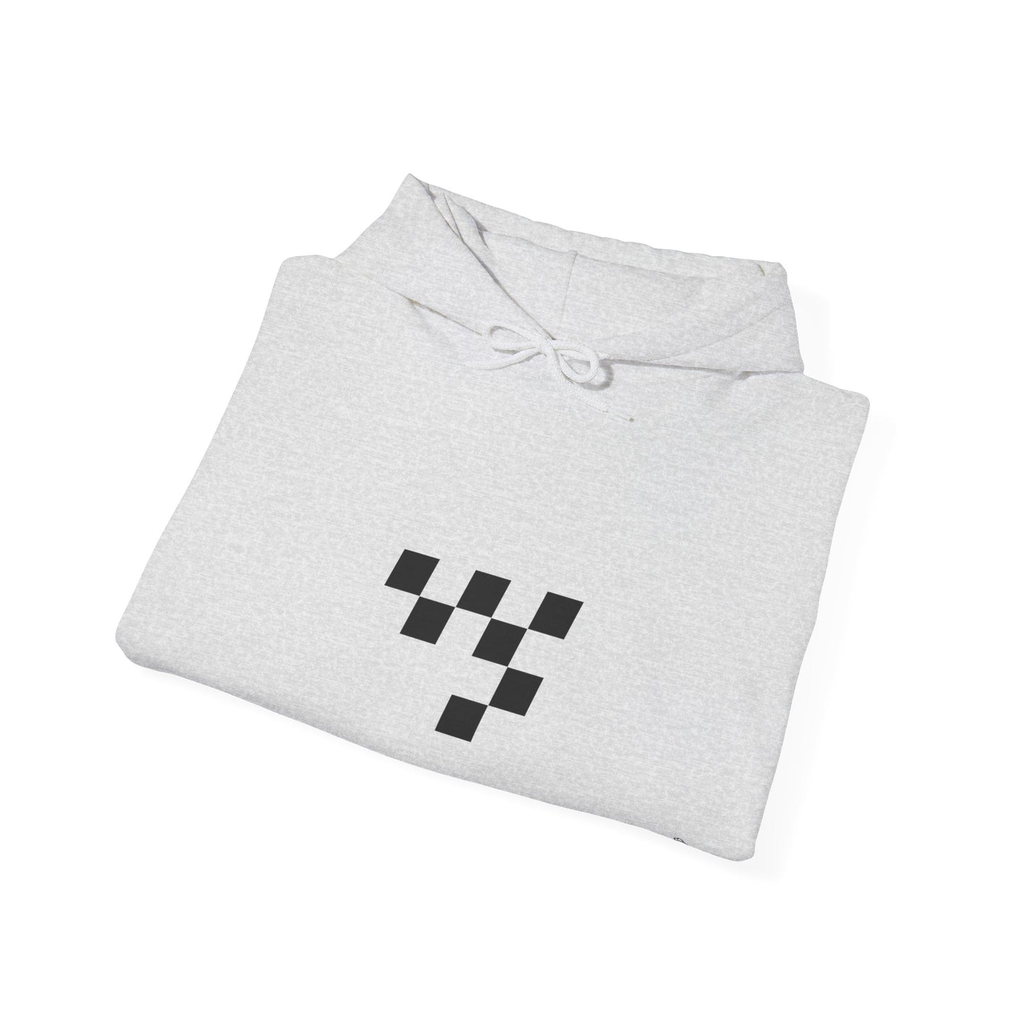 Night Race Vibes with Checkered Design - Unisex Heavy Blend™ Hooded Sweatshirt -