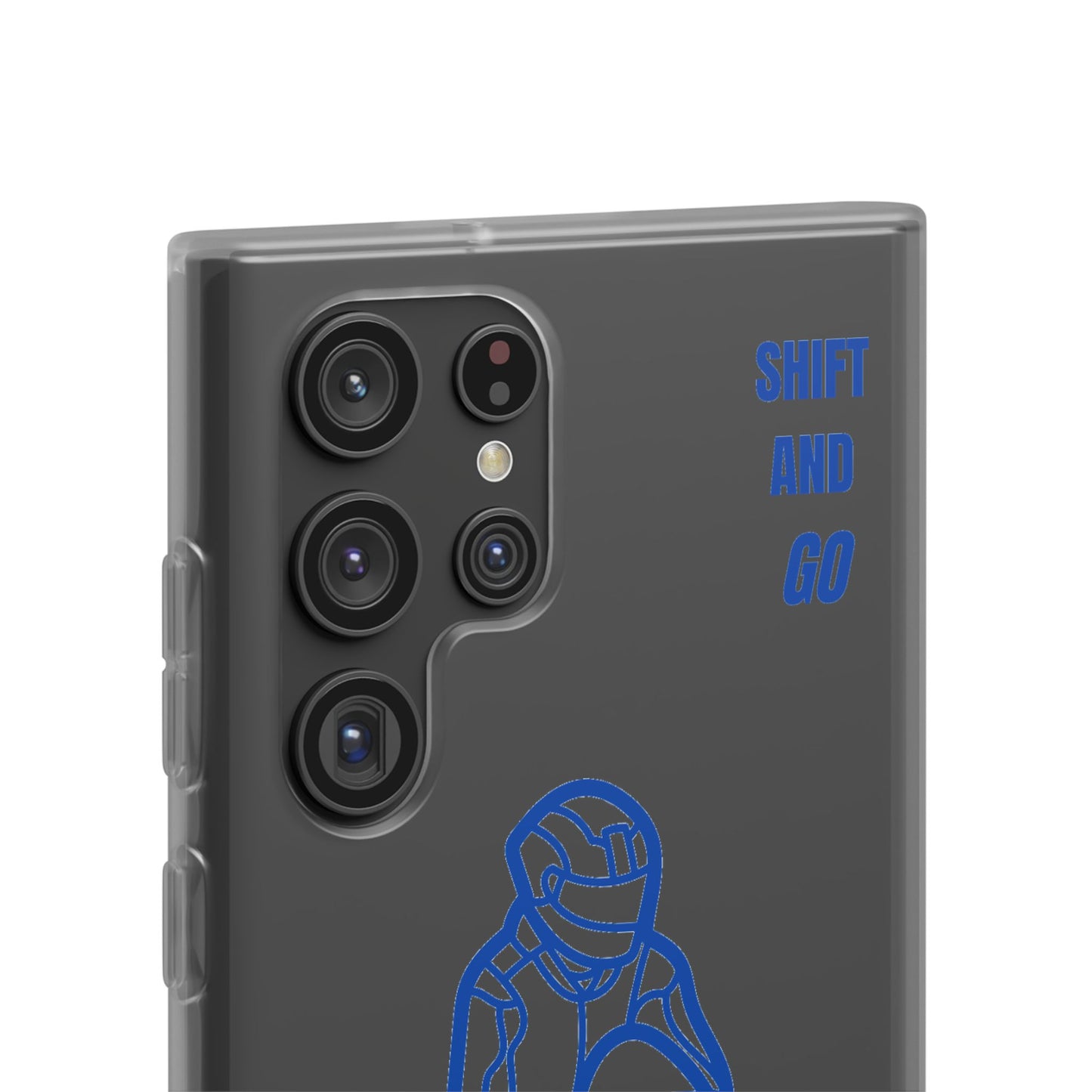Motorcycle Flexi Cases - Shift and Go Design, Biker Gift, Phone Accessory, Sporty Case, Riding Enthusiast
